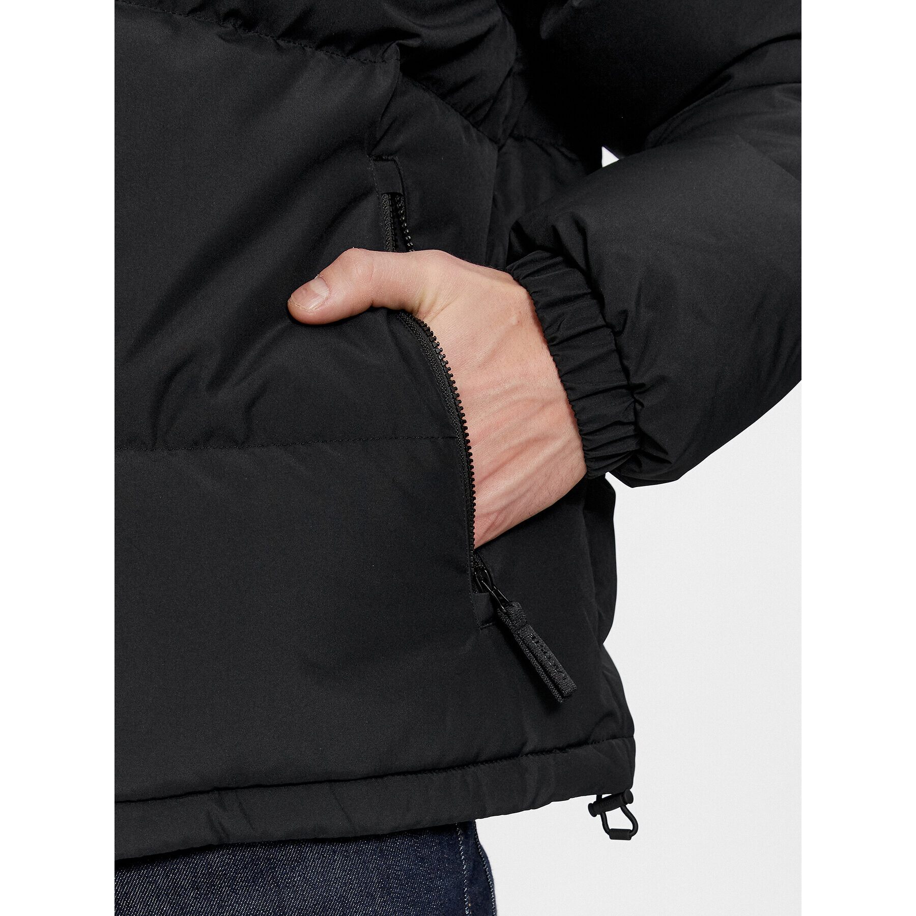Lacoste Пухено яке BH3522 Черен Regular Fit - Pepit.bg