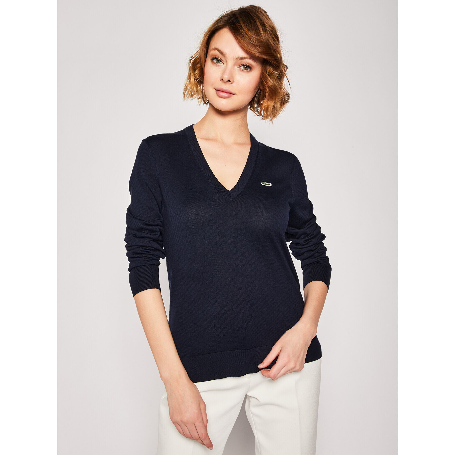 Lacoste Пуловер AF5475 Тъмносин Regular Fit - Pepit.bg