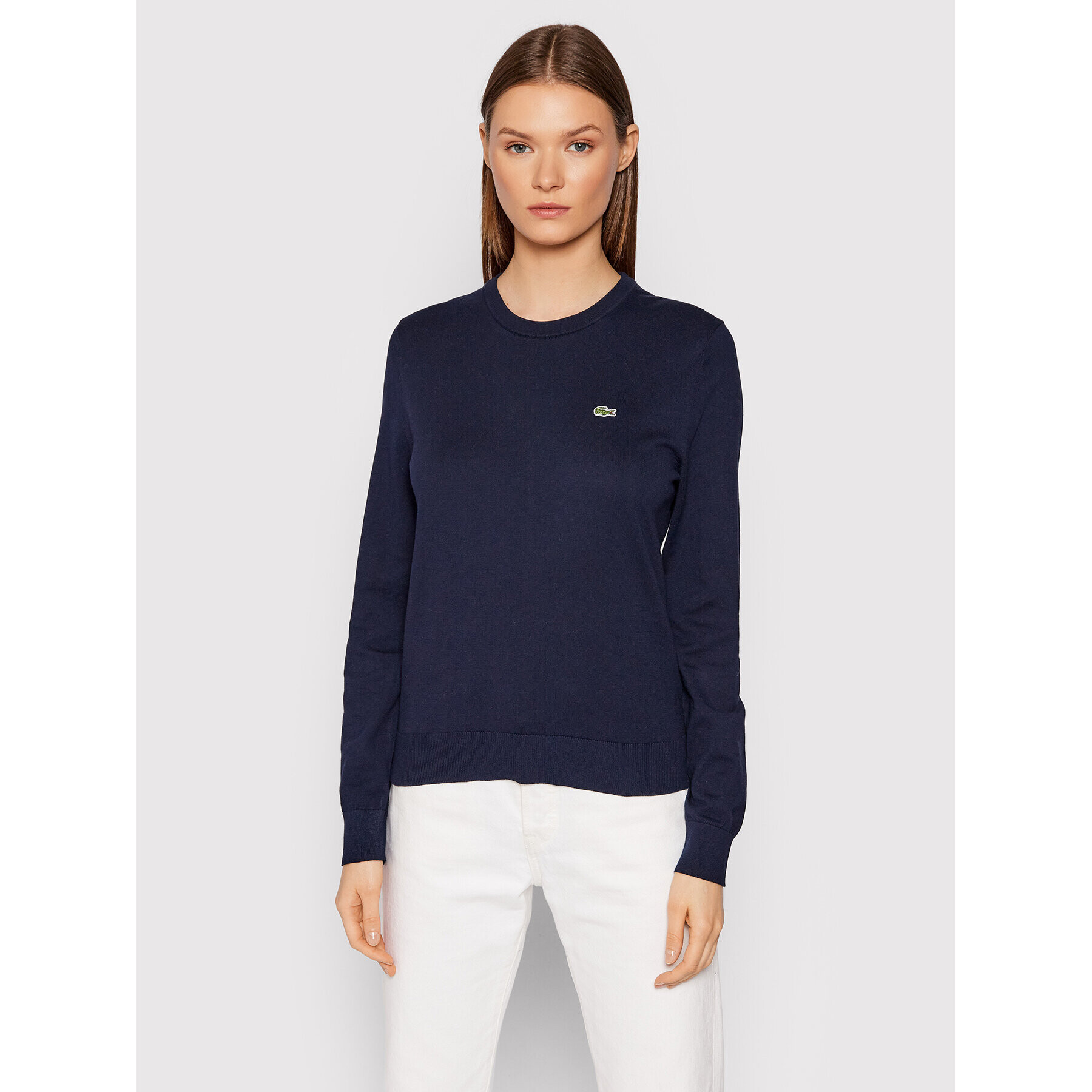 Lacoste Пуловер AF7005 Тъмносин Regular Fit - Pepit.bg