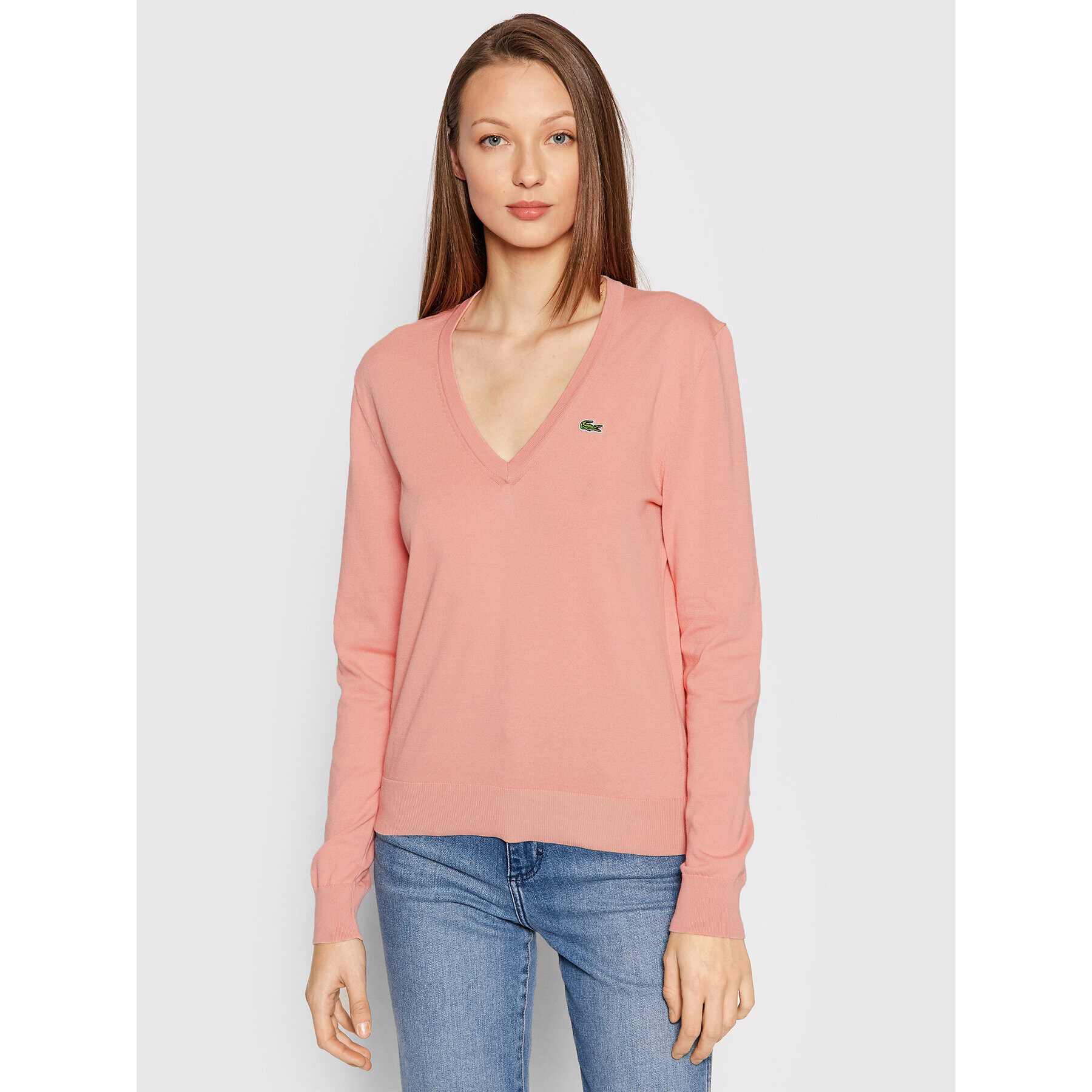 Lacoste Пуловер AF7013 Розов Regular Fit - Pepit.bg