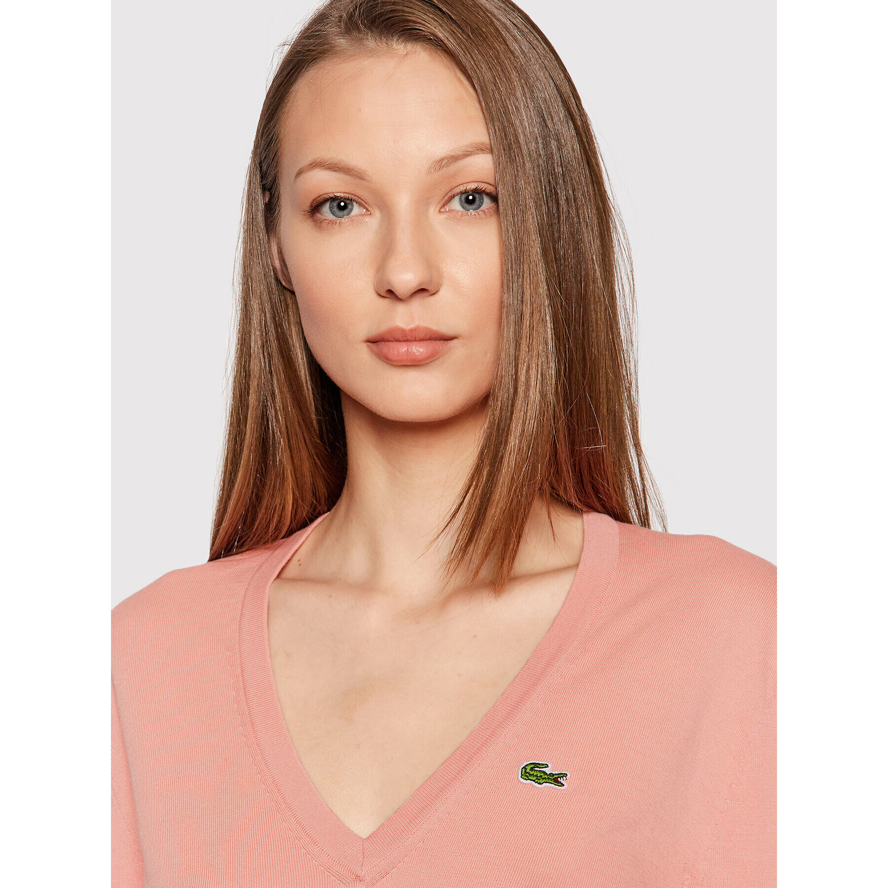 Lacoste Пуловер AF7013 Розов Regular Fit - Pepit.bg