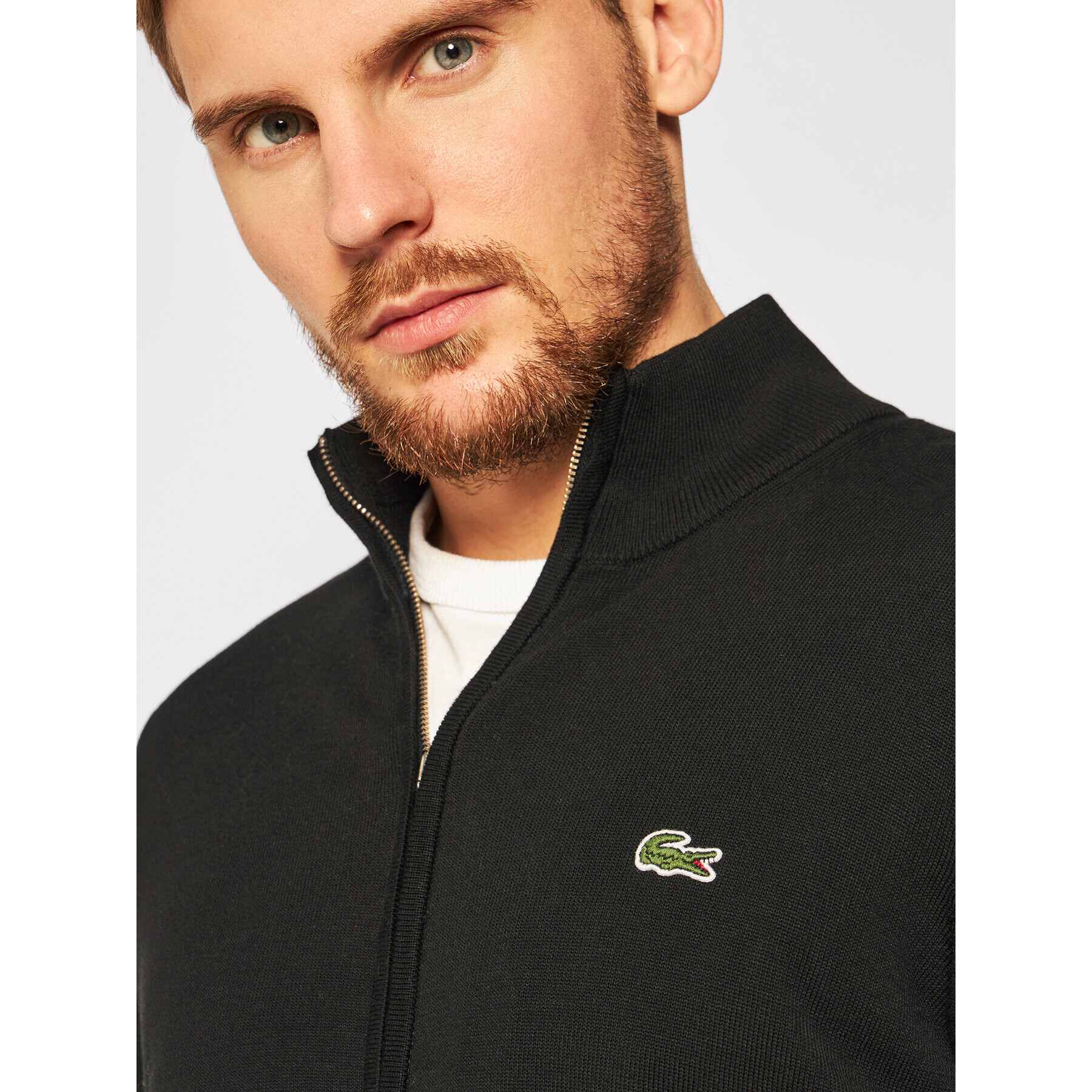 Lacoste Пуловер AH1957 Черен Classic Fit - Pepit.bg