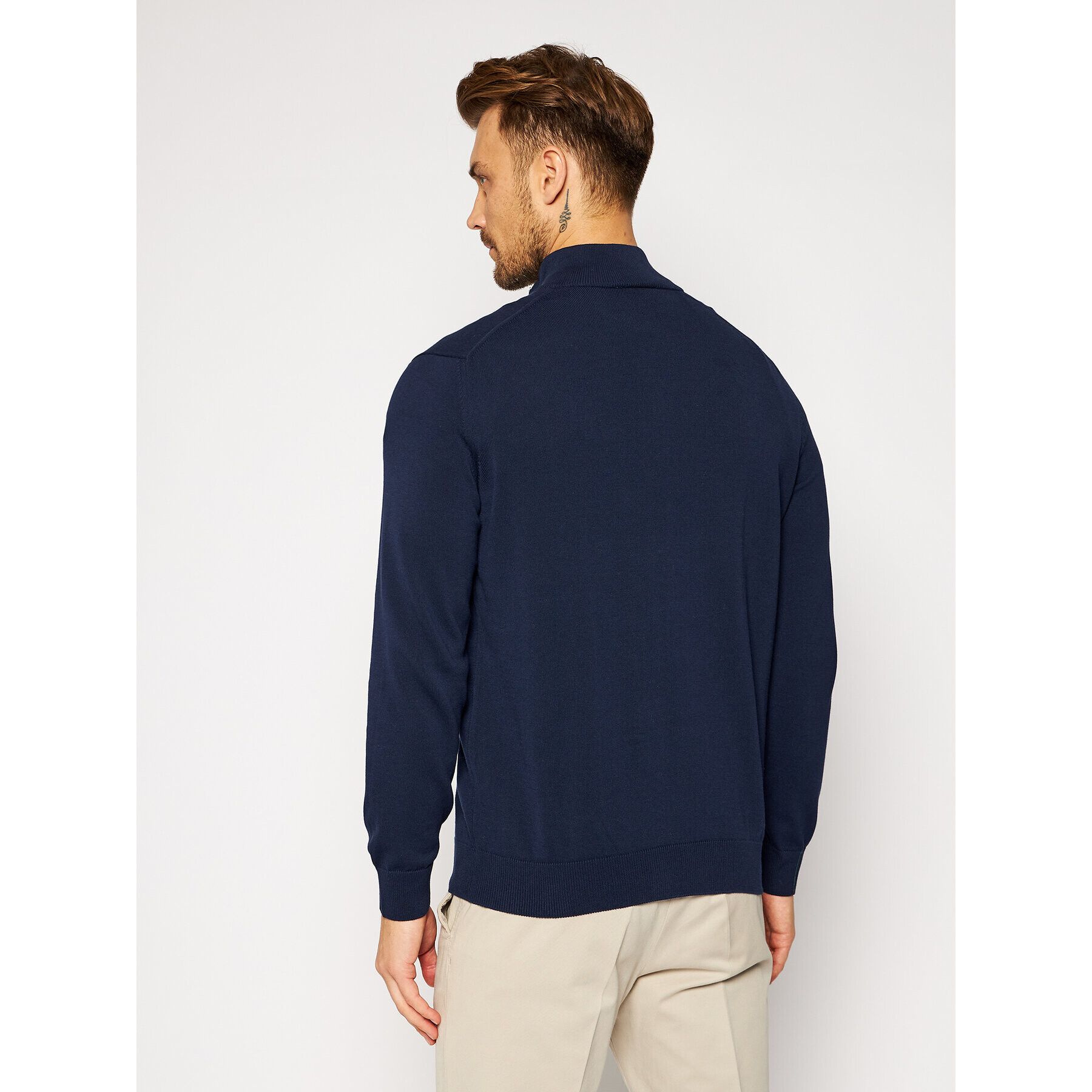 Lacoste Пуловер AH1980 Тъмносин Classic Fit - Pepit.bg