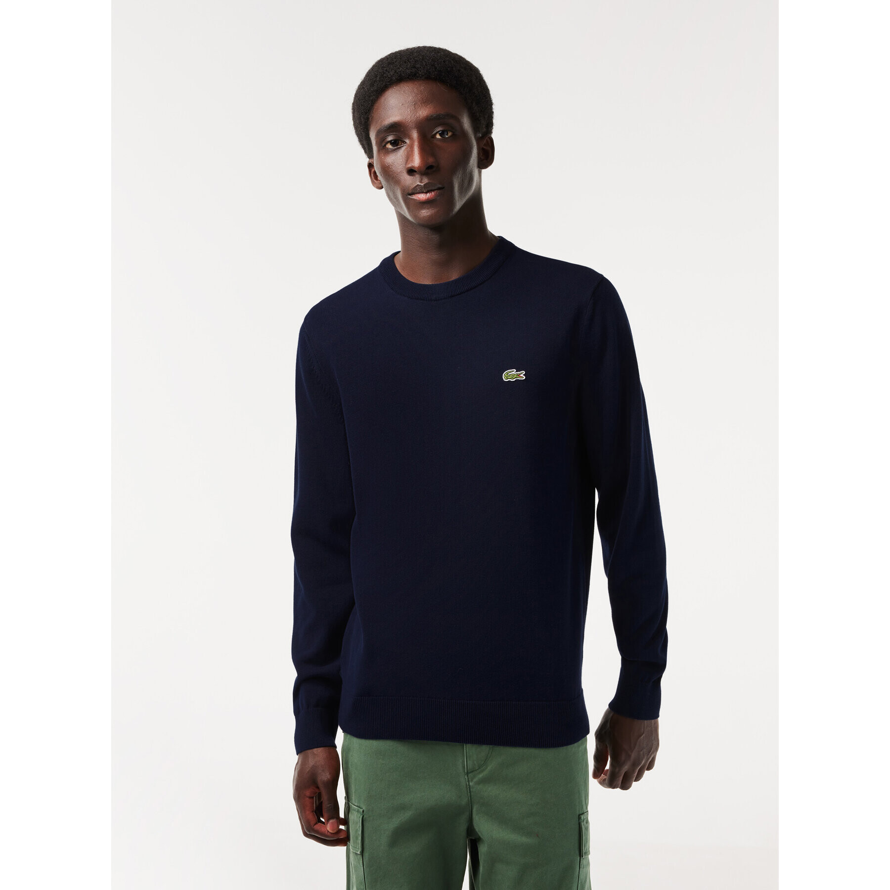 Lacoste Пуловер AH1985-166 Тъмносин Regular Fit - Pepit.bg