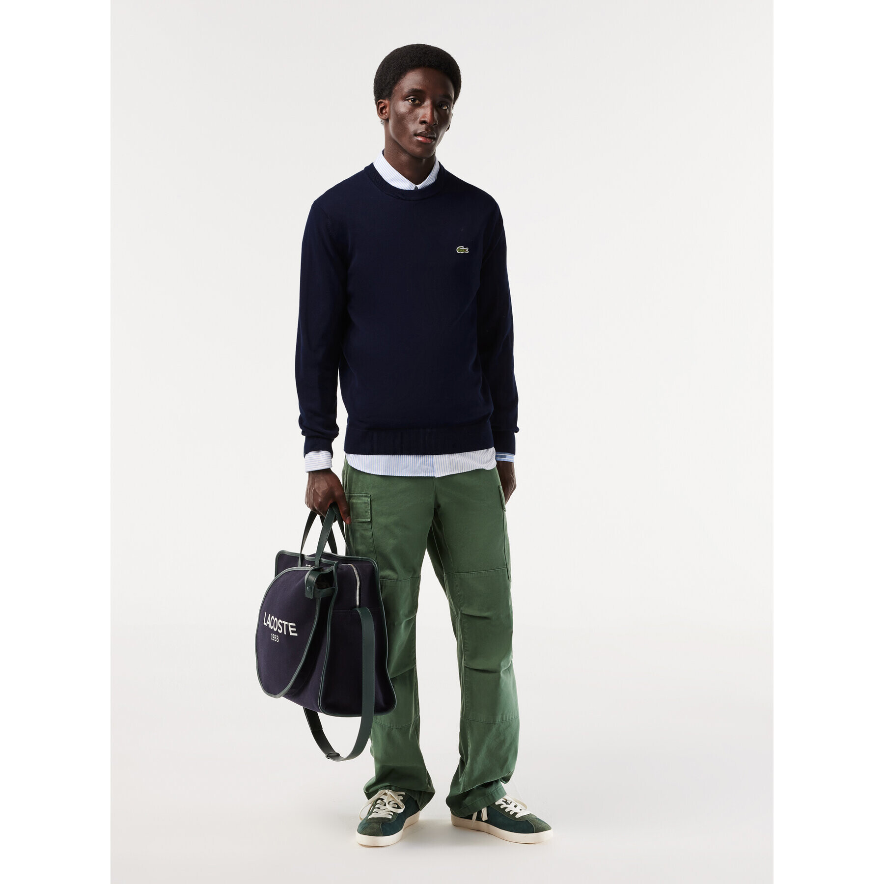 Lacoste Пуловер AH1985-166 Тъмносин Regular Fit - Pepit.bg