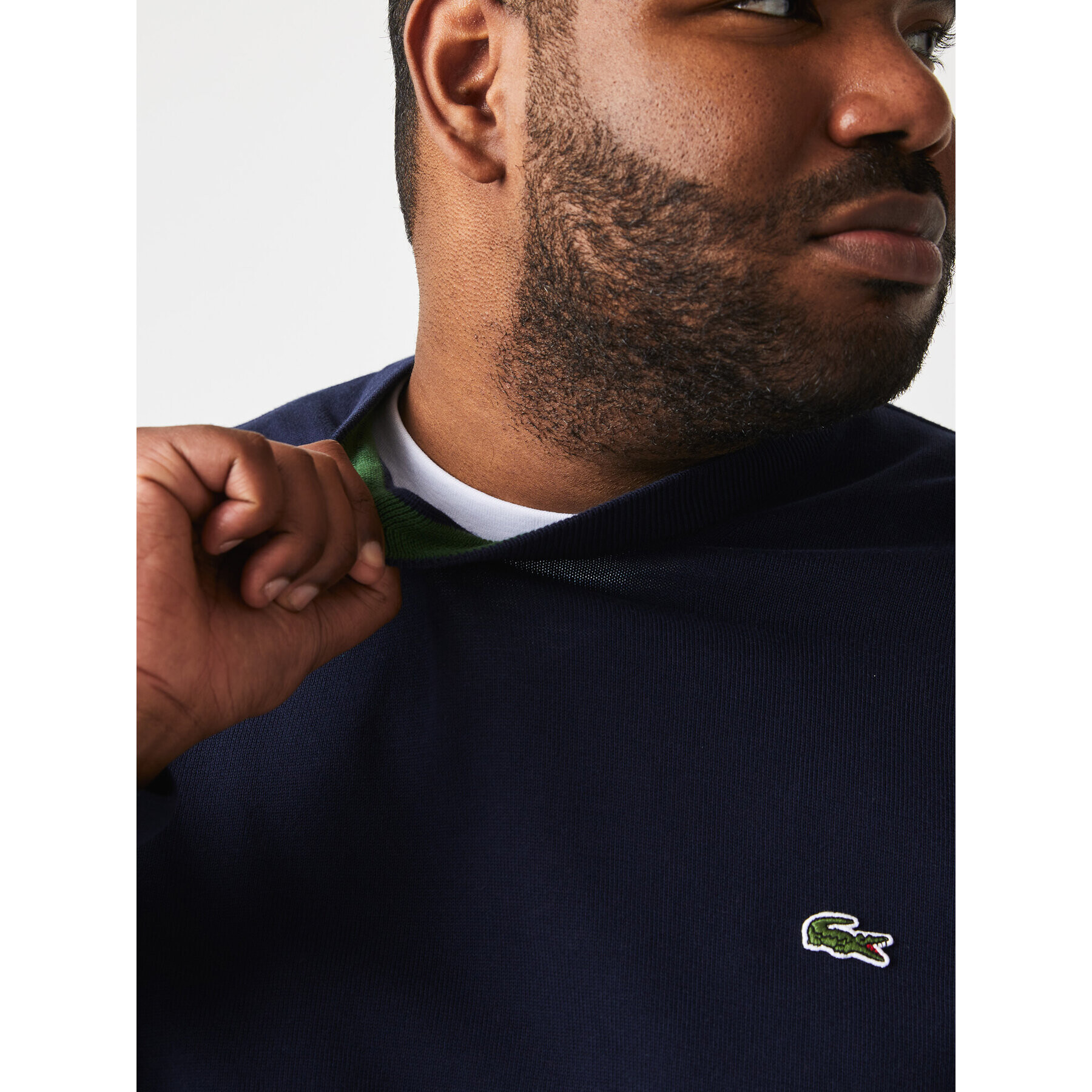 Lacoste Пуловер AH1985-166 Тъмносин Regular Fit - Pepit.bg