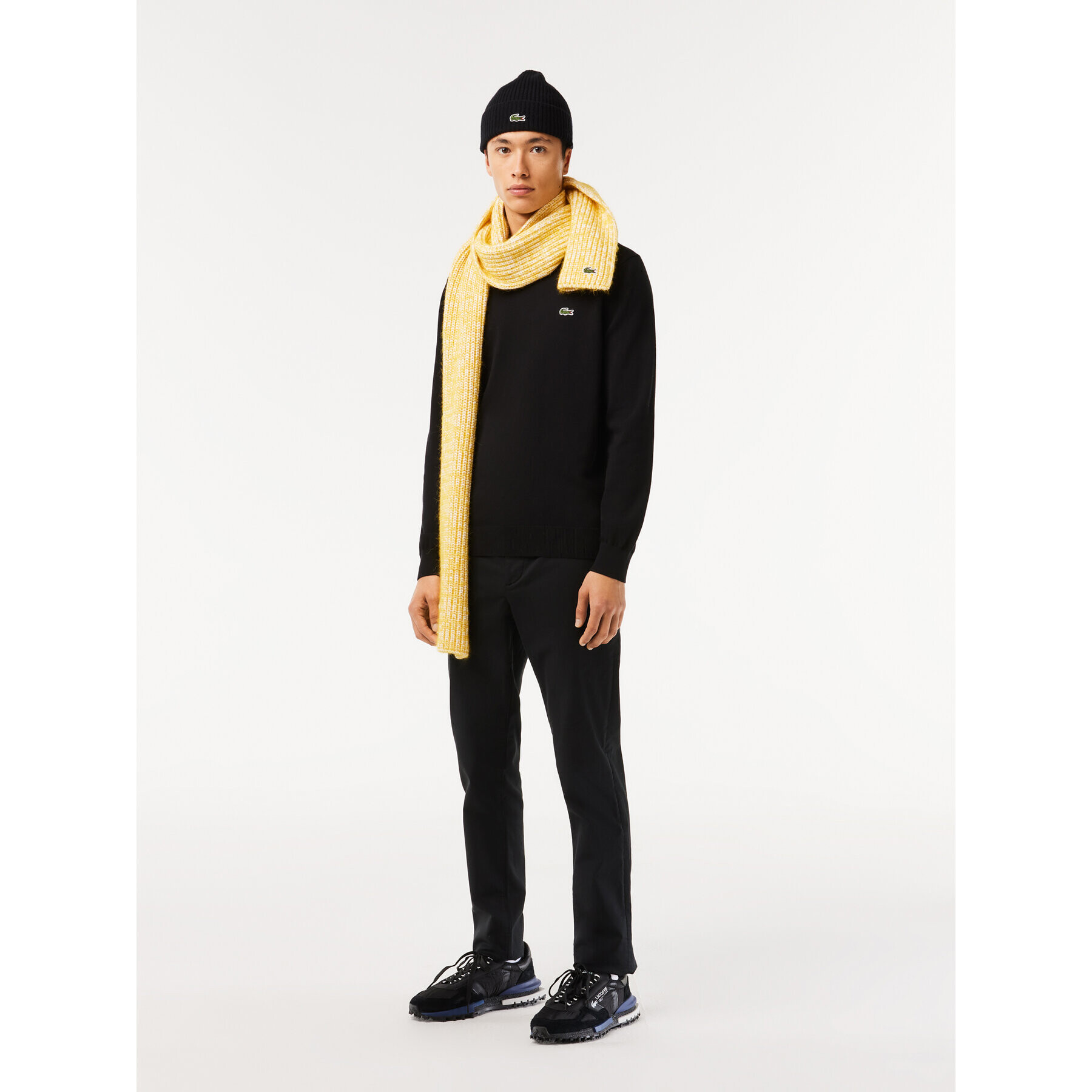 Lacoste Пуловер AH1985 Черен Regular Fit - Pepit.bg