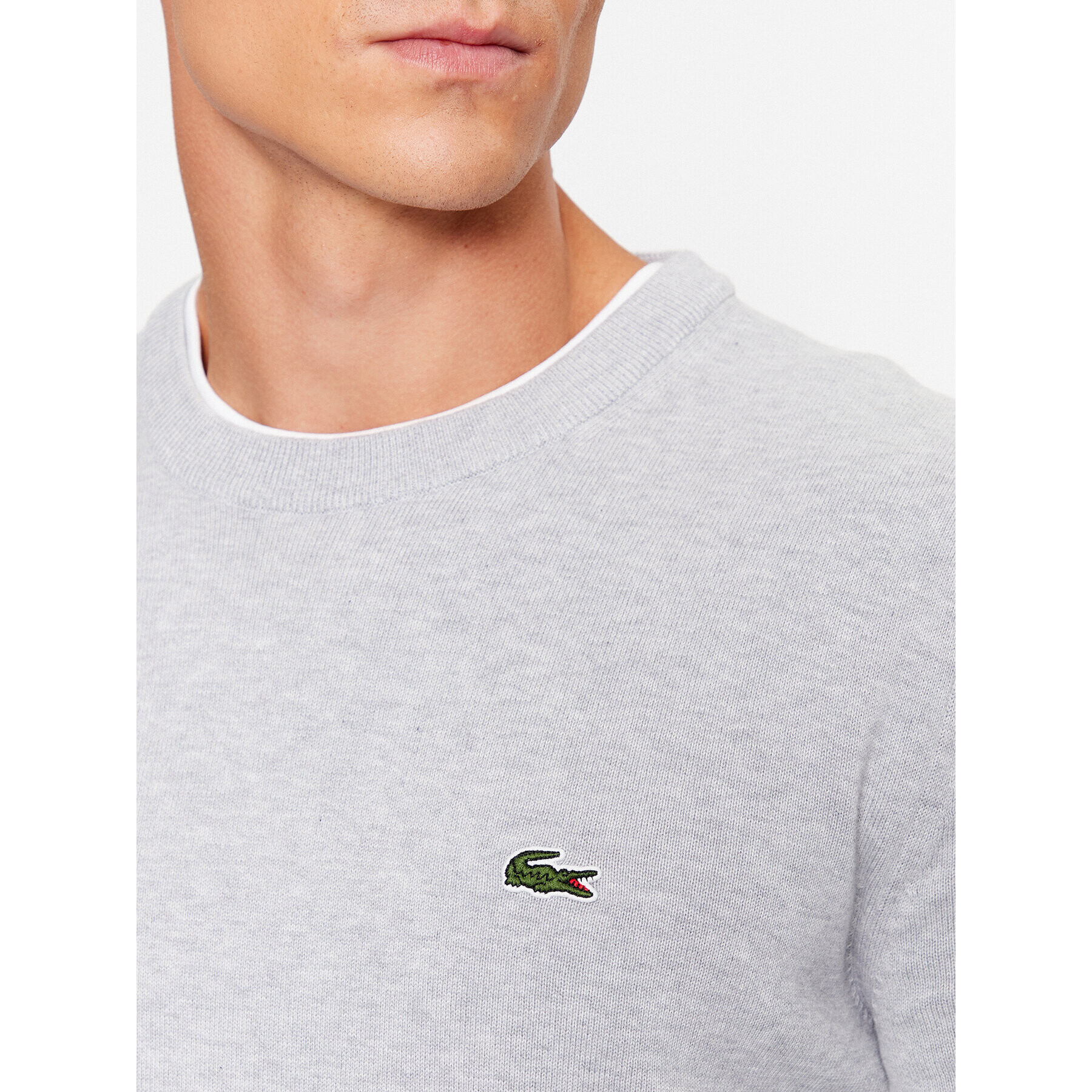 Lacoste Пуловер AH1985 Сив Regular Fit - Pepit.bg