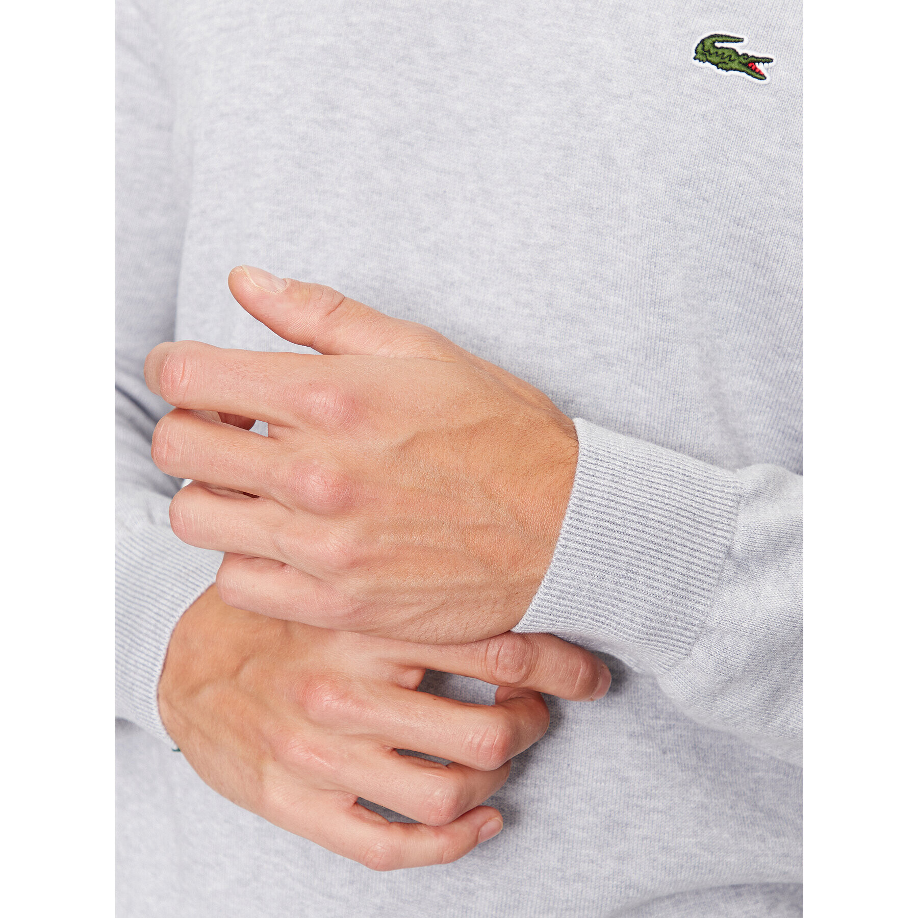 Lacoste Пуловер AH1985 Сив Regular Fit - Pepit.bg