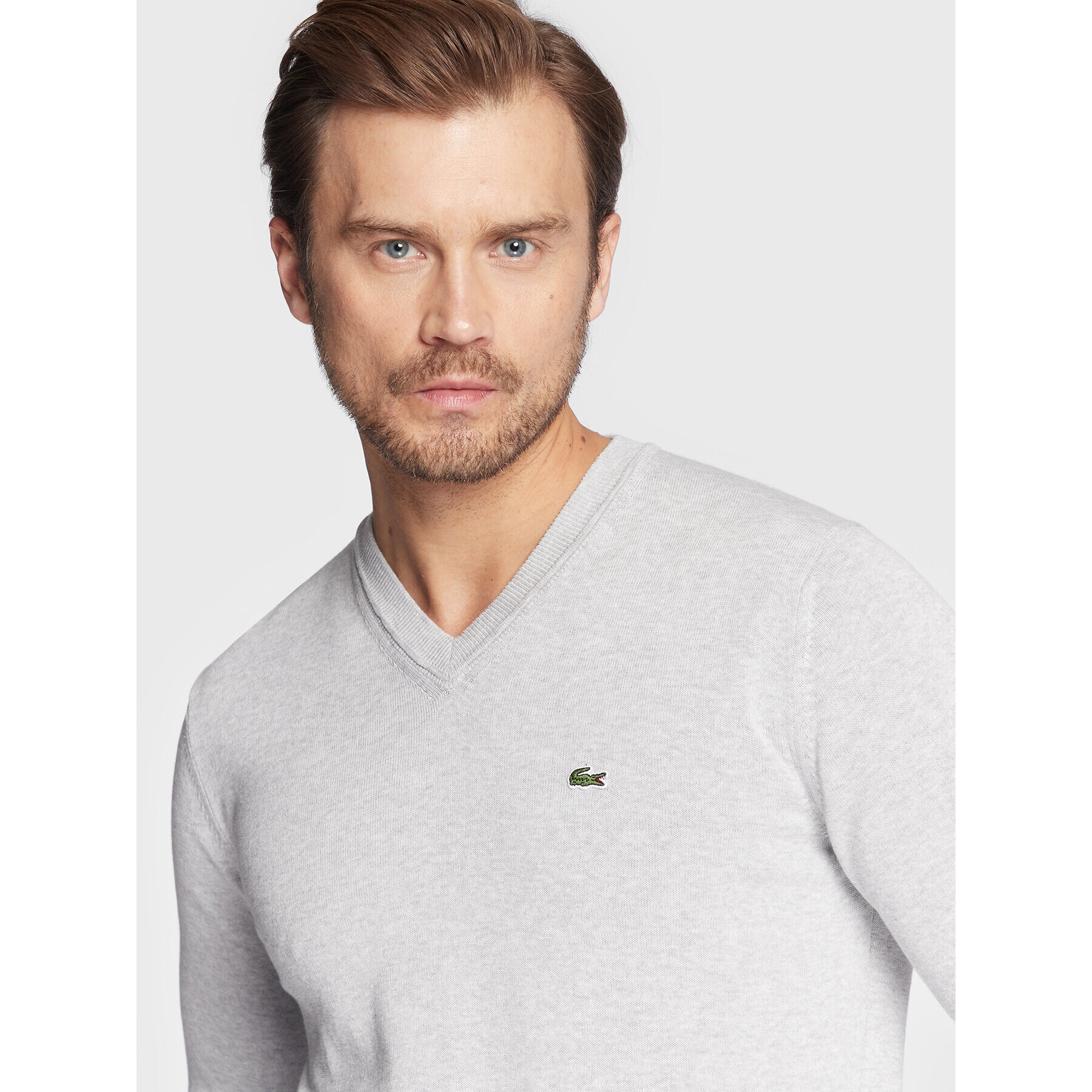 Lacoste Пуловер AH2183 Сив Regular Fit - Pepit.bg