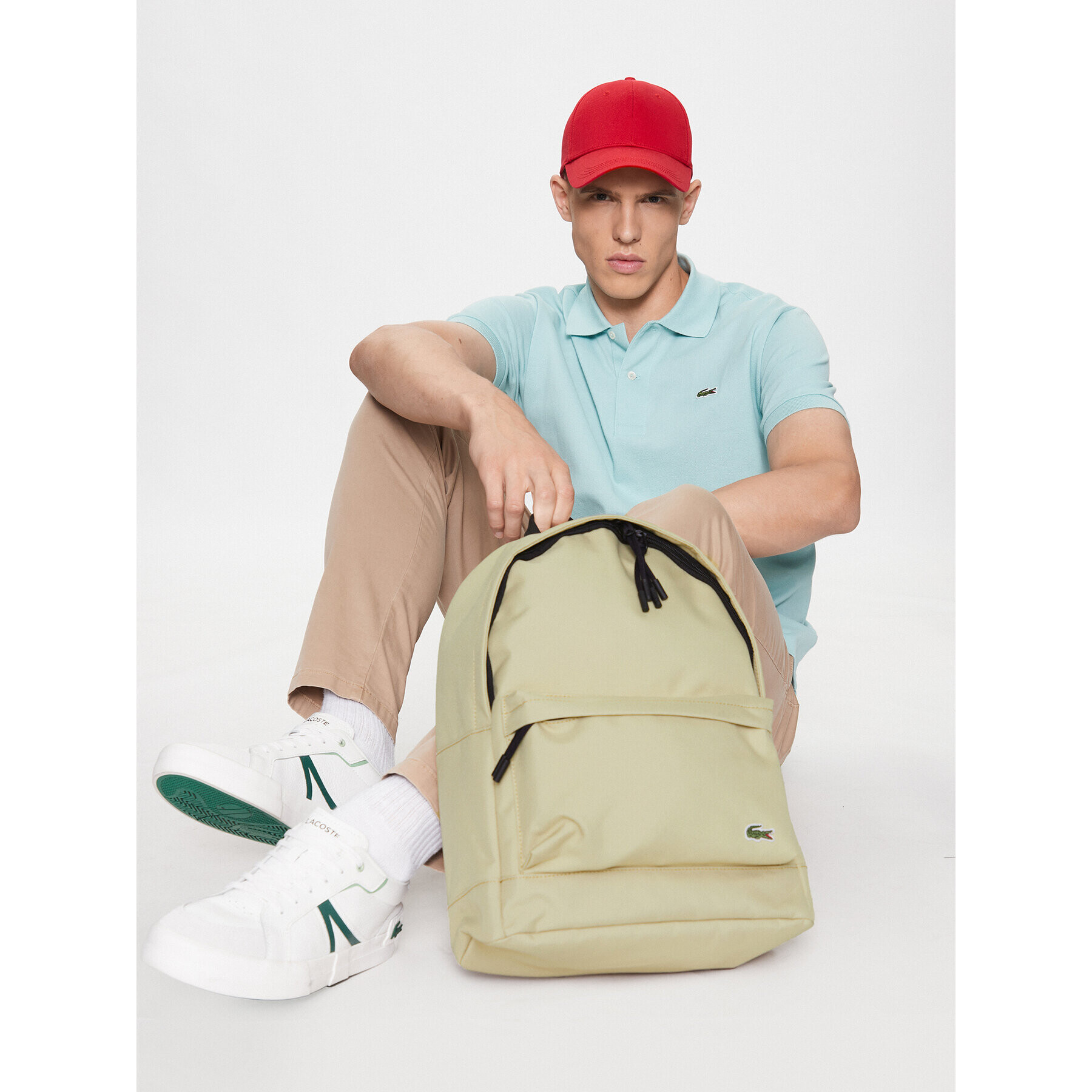 Lacoste Раница Backpack NH4099NE Бежов - Pepit.bg