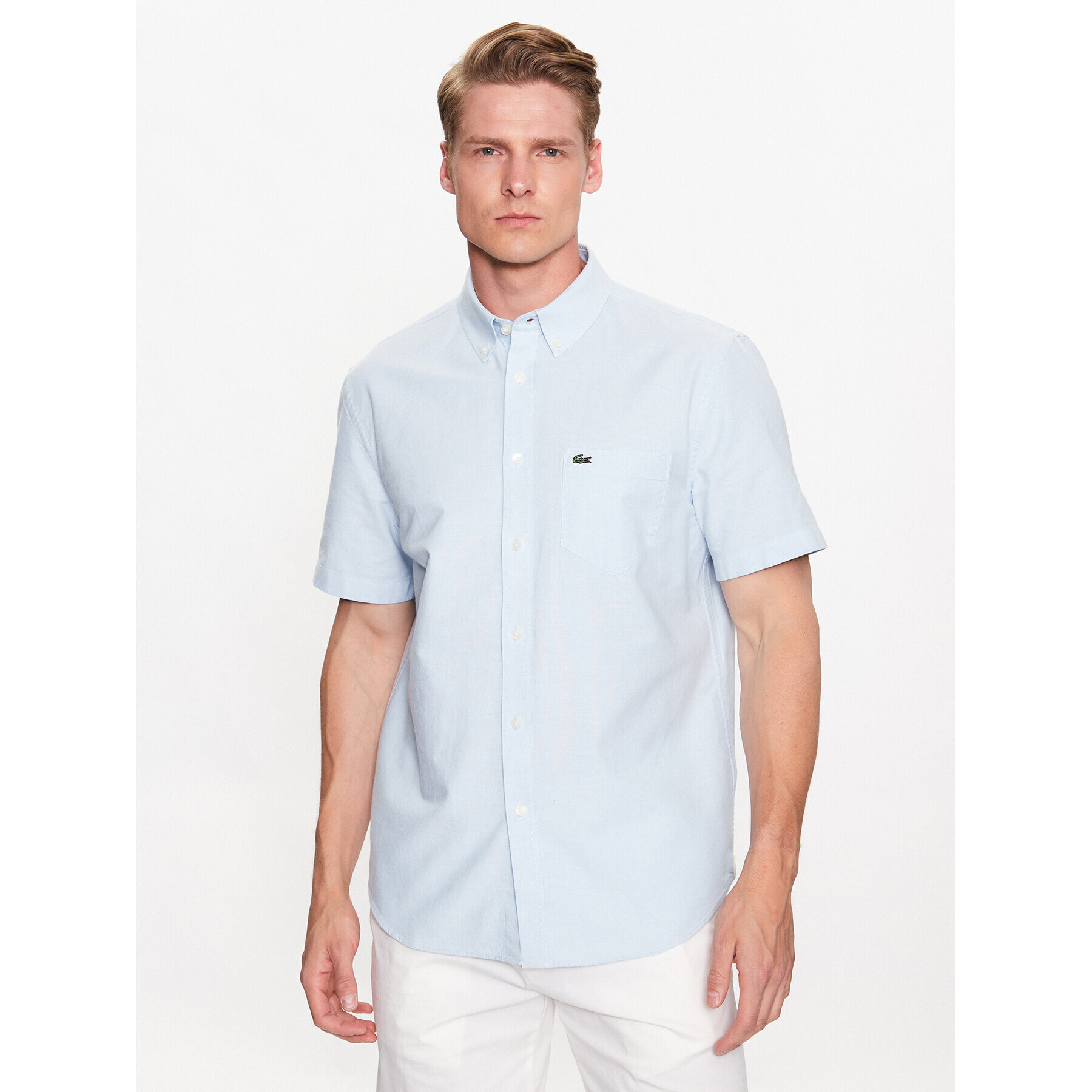 Lacoste Риза CH0219 Син Regular Fit - Pepit.bg