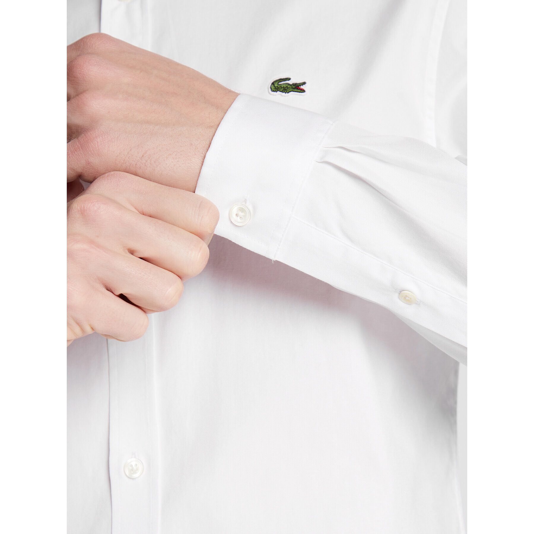 Lacoste Риза CH1843 Бял Slim Fit - Pepit.bg