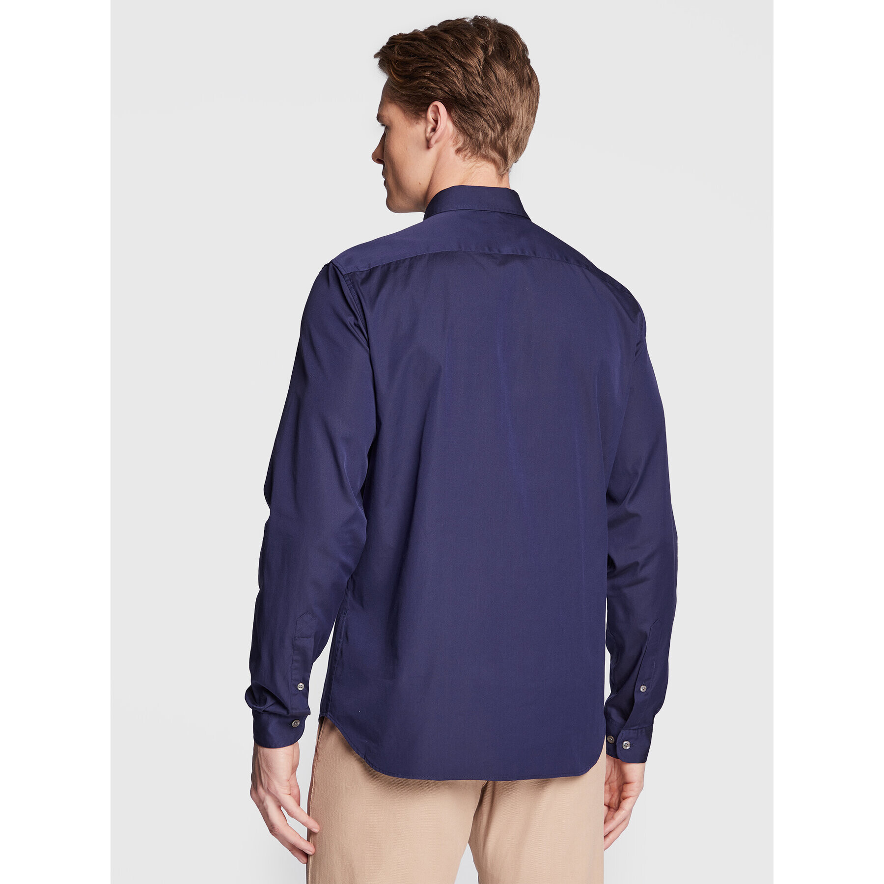 Lacoste Риза CH1843 Тъмносин Slim Fit - Pepit.bg