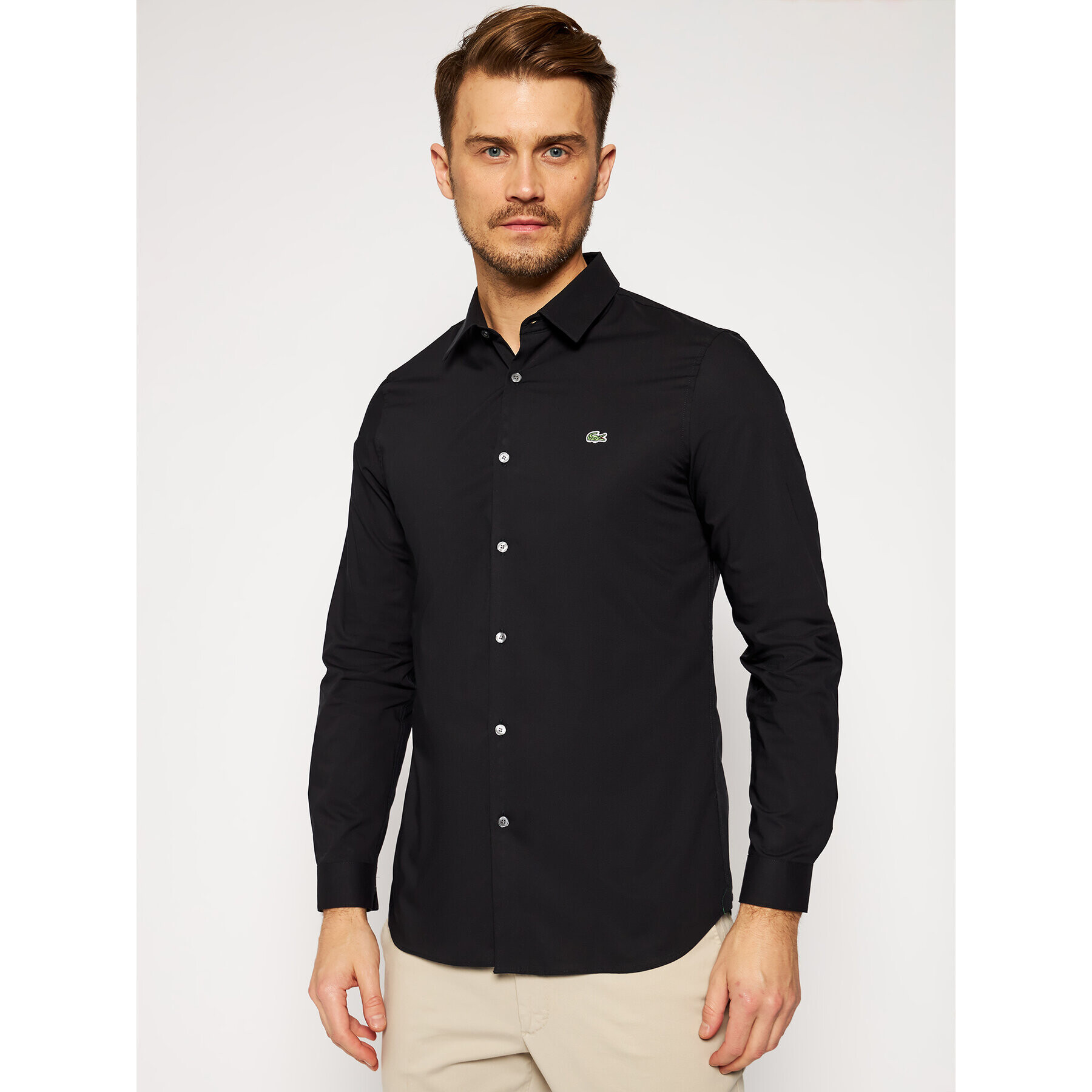 Lacoste Риза CH2668 Черен Slim Fit - Pepit.bg