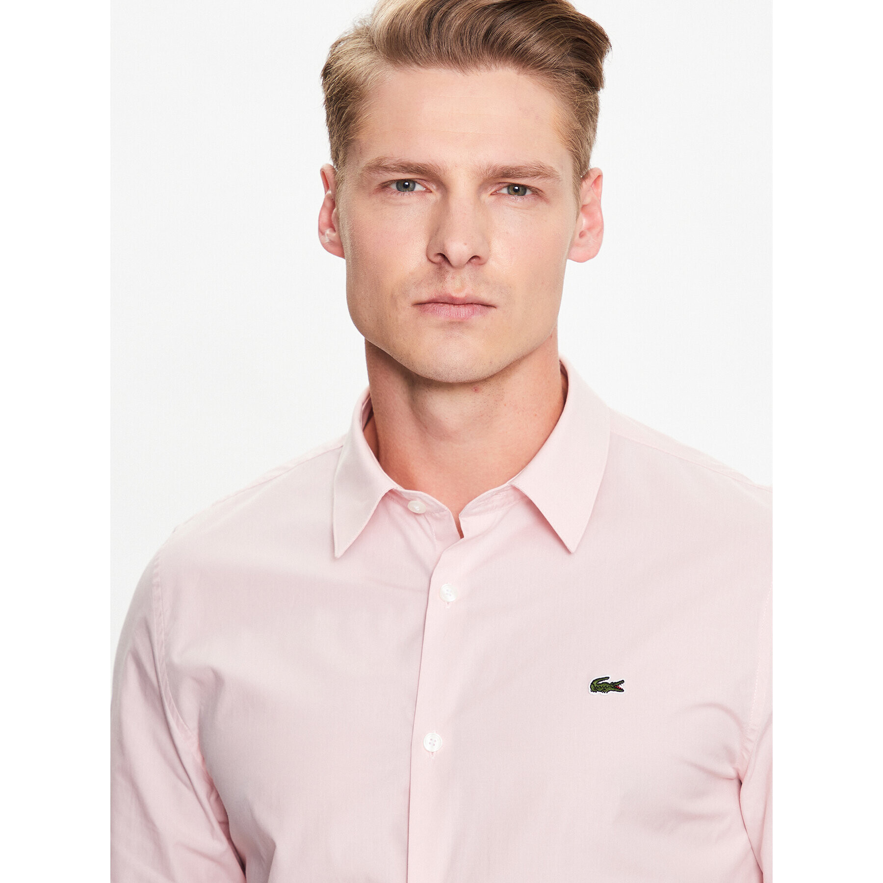 Lacoste Риза CH2668 Розов Slim Fit - Pepit.bg