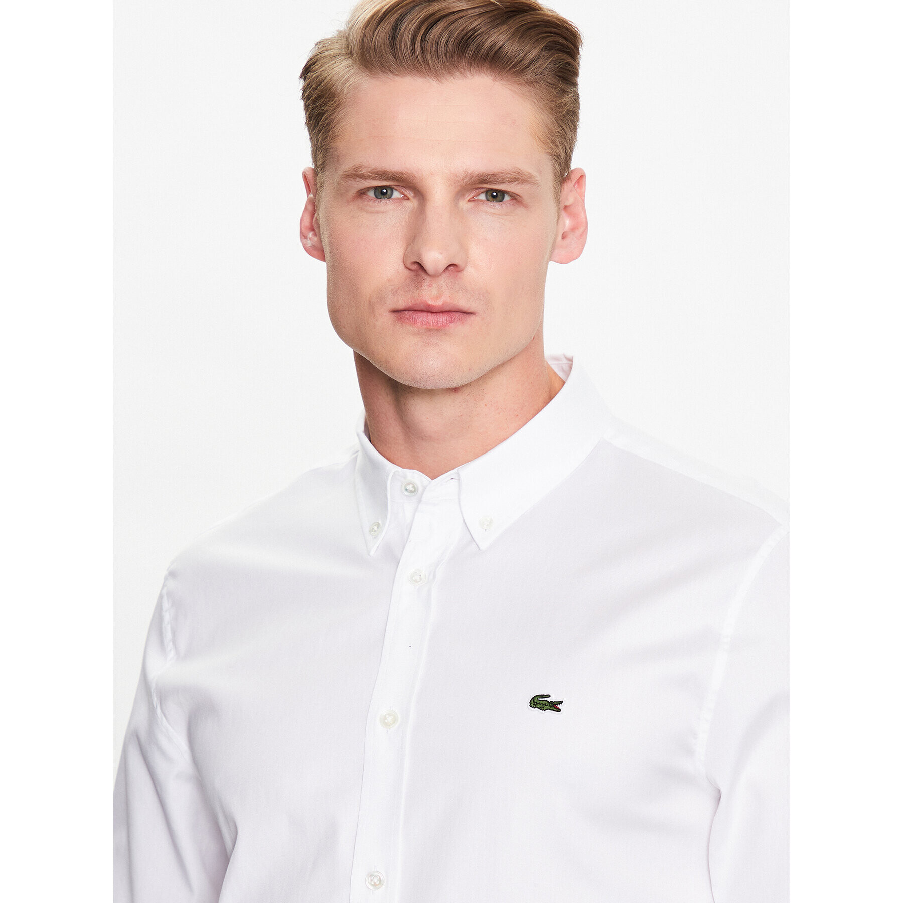 Lacoste Риза CH2933 Бял Regular Fit - Pepit.bg