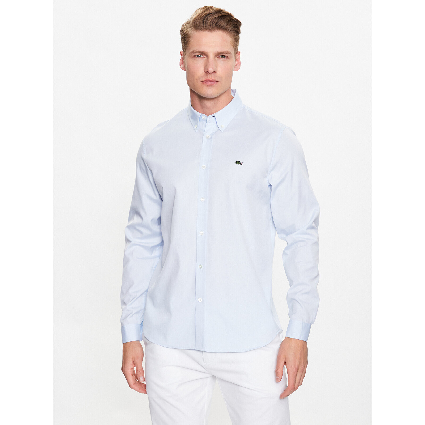 Lacoste Риза CH2933 Син Regular Fit - Pepit.bg