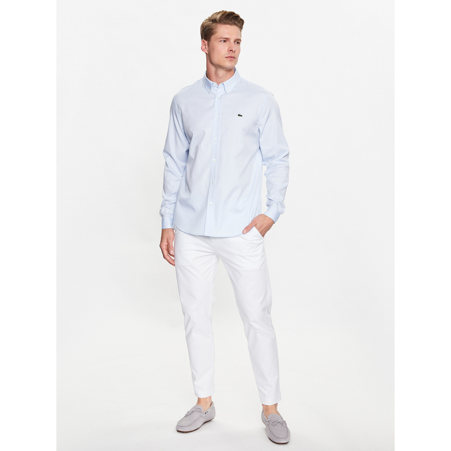 Lacoste Риза CH2933 Син Regular Fit - Pepit.bg