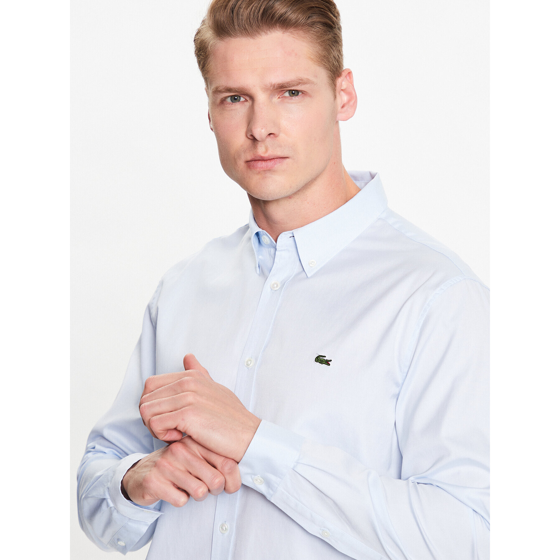 Lacoste Риза CH2933 Син Regular Fit - Pepit.bg
