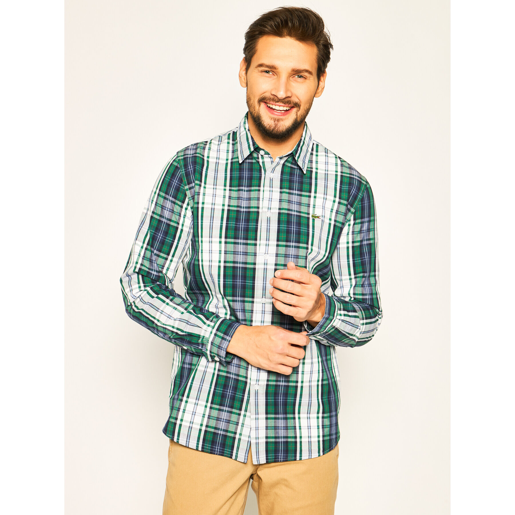 Lacoste Риза CH8444 Цветен Slim Fit - Pepit.bg