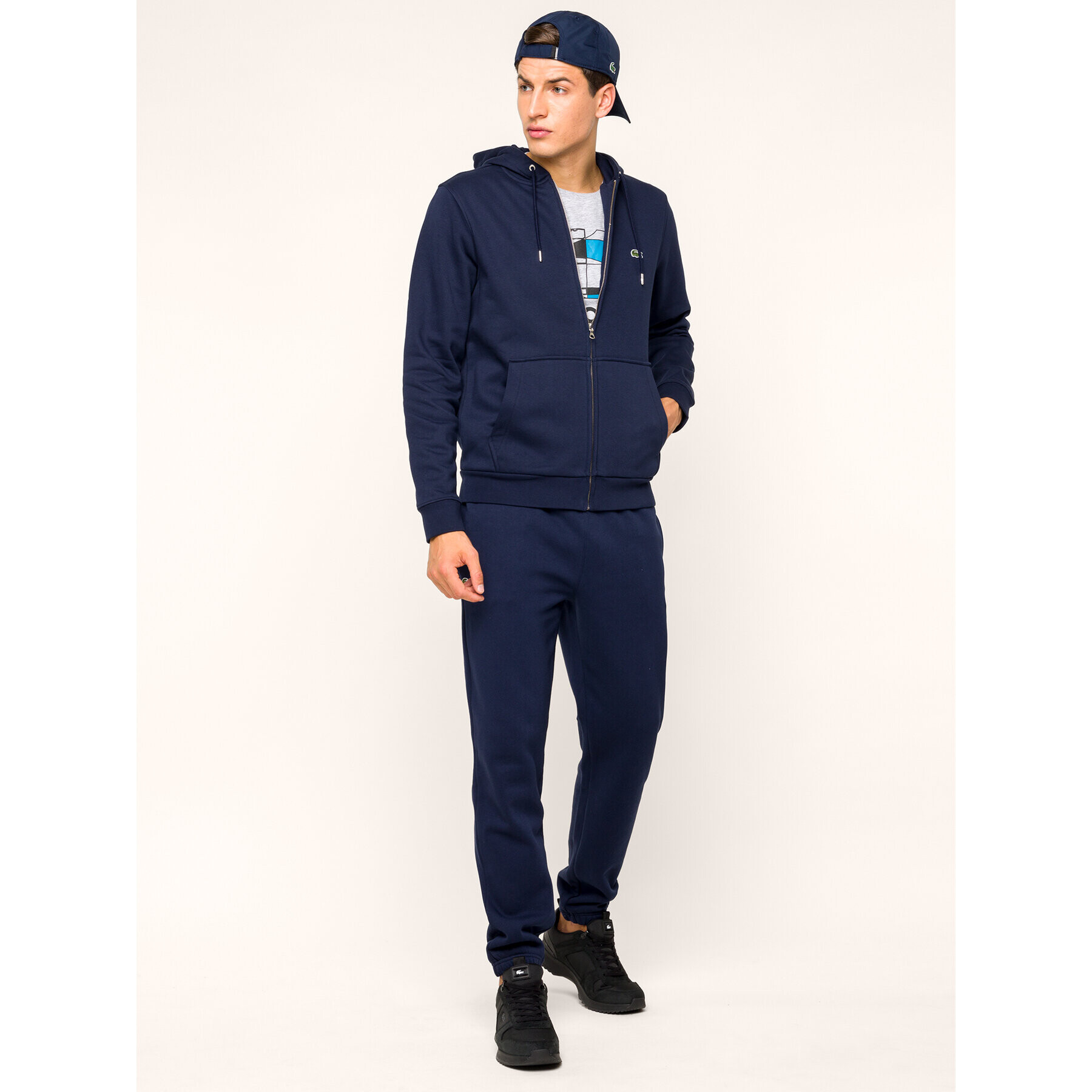 Lacoste Шапка с козирка RK2447 Тъмносин - Pepit.bg