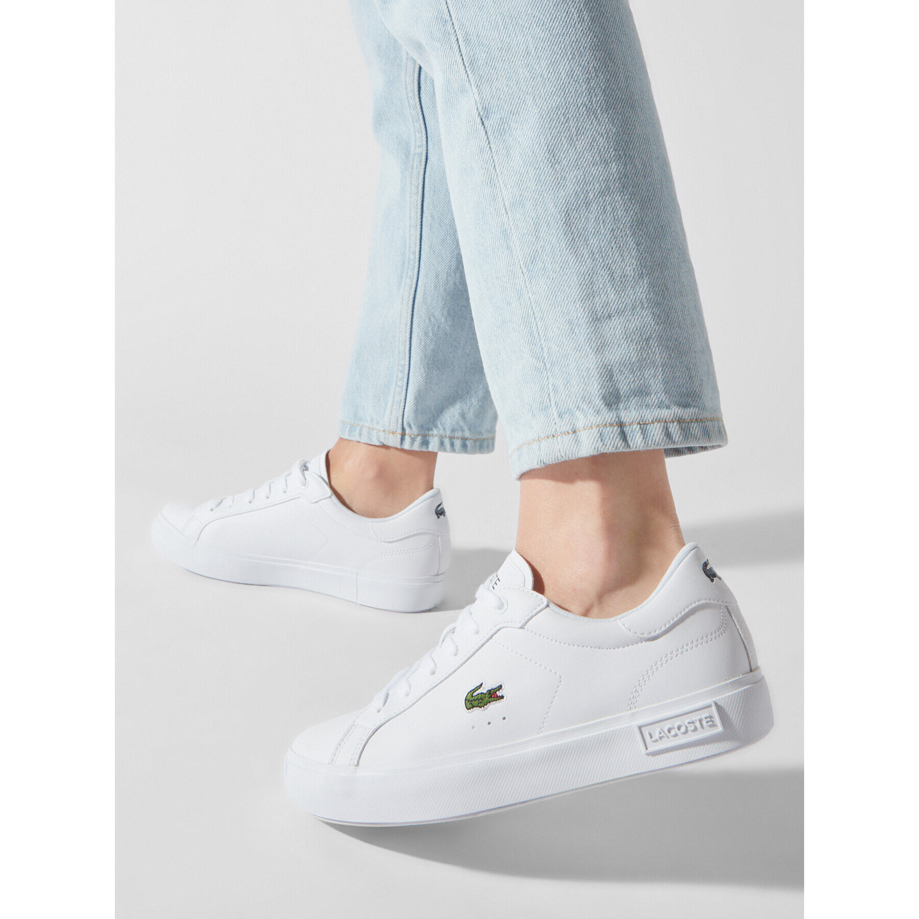 Lacoste Сникърси Powercourt 741SUJ0014 Бял - Pepit.bg