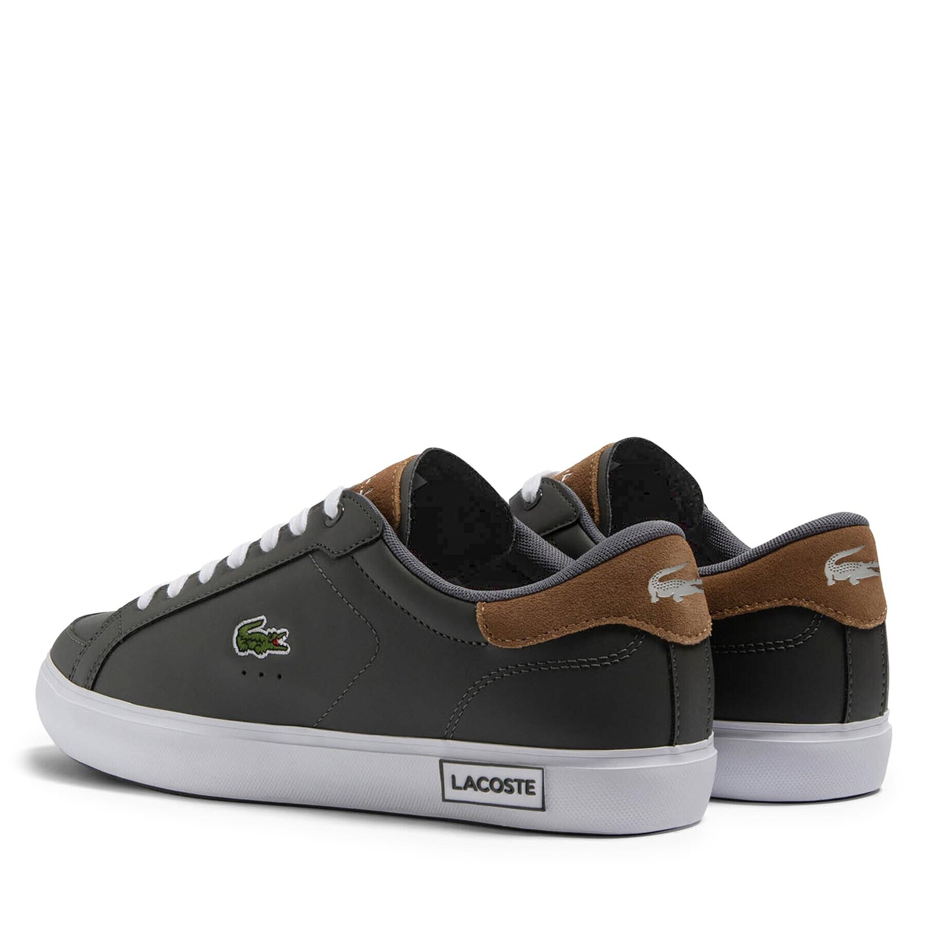 Lacoste Сникърси Powercourt 746SMA0018 Сив - Pepit.bg