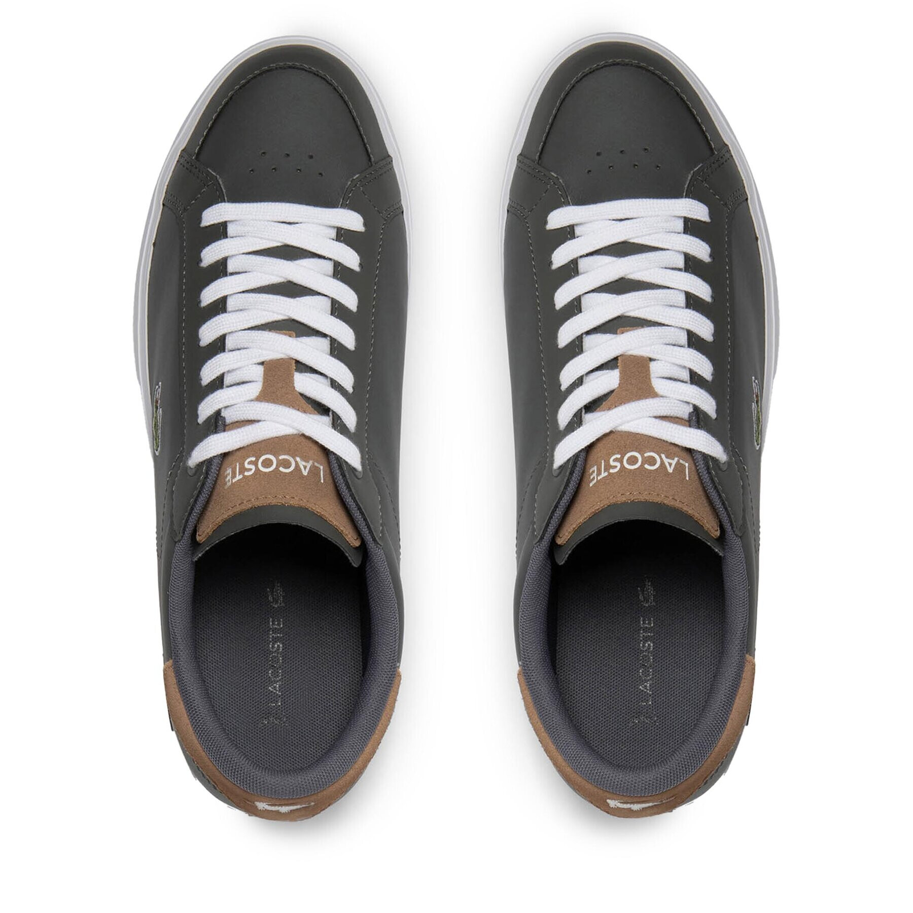 Lacoste Сникърси Powercourt 746SMA0018 Сив - Pepit.bg
