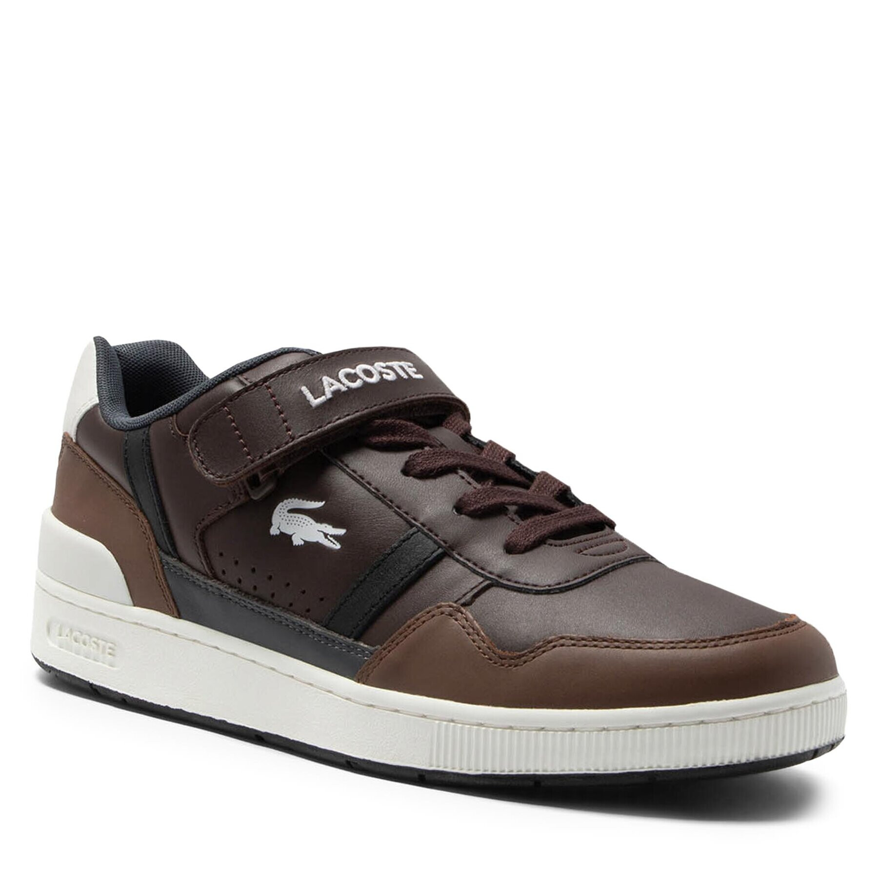 Lacoste Сникърси T-Clip Velro 746SMA0073 Кафяв - Pepit.bg