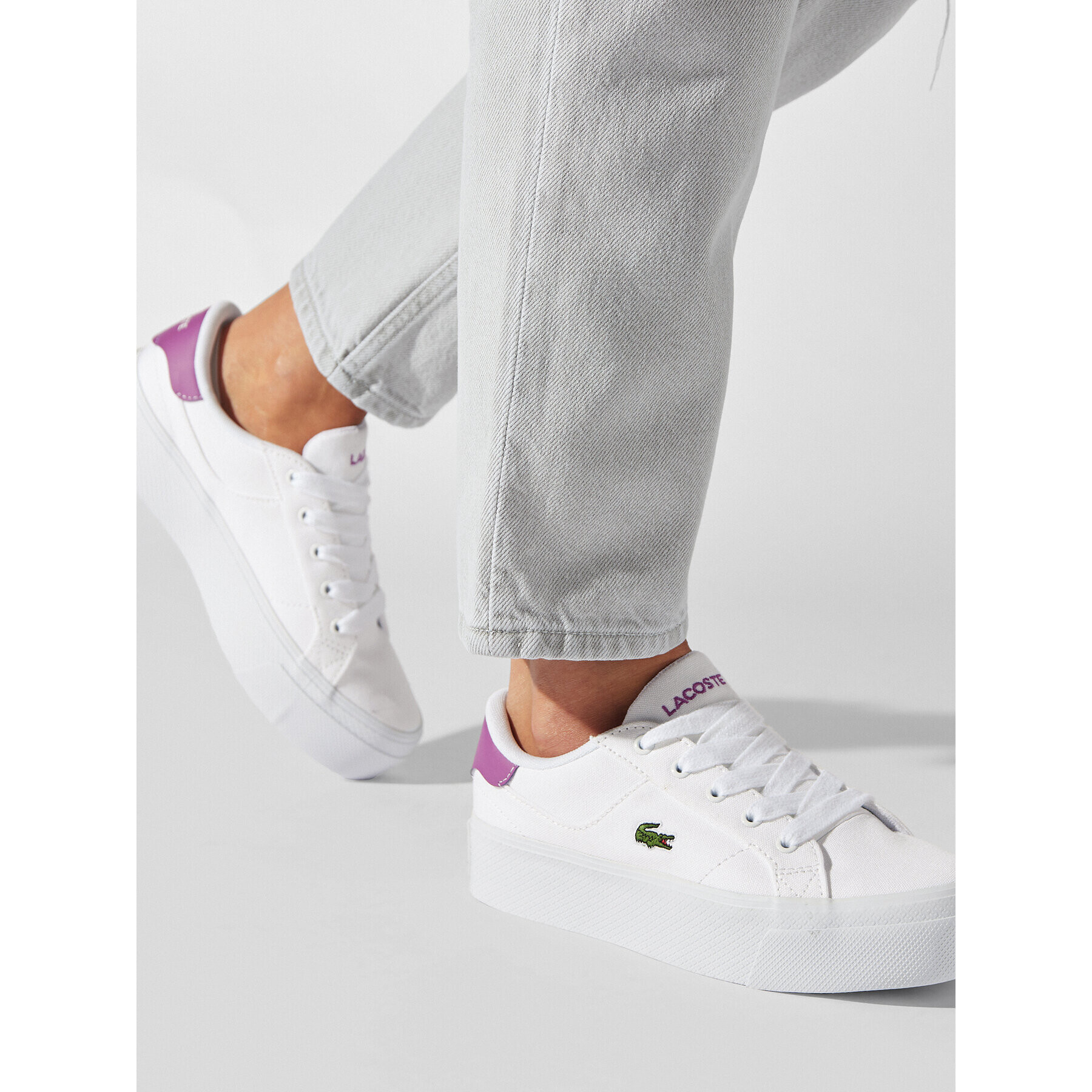 Lacoste Сникърси Ziane Platform 123 2 Cfa 745CFA0012Z54 Бял - Pepit.bg