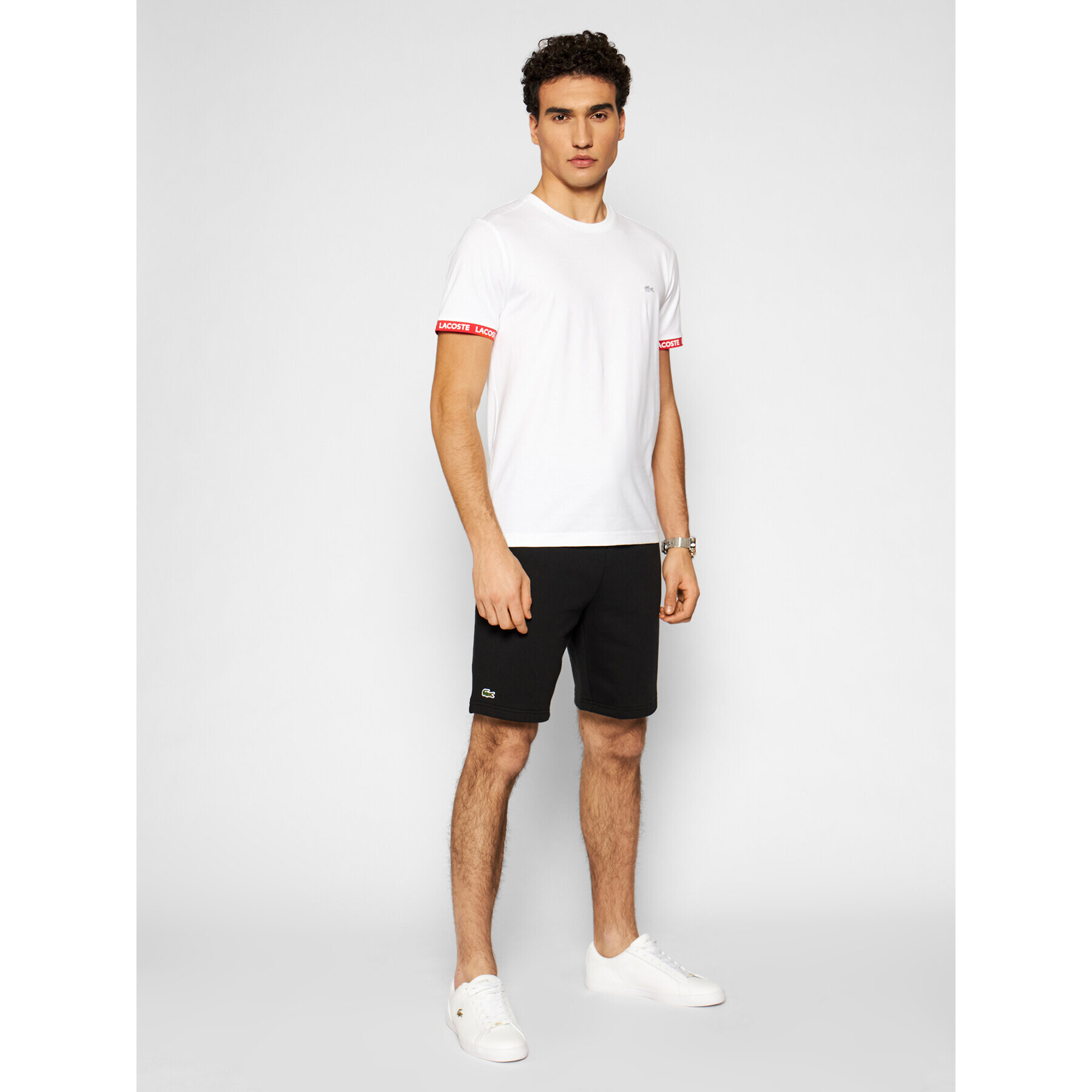 Lacoste Спортни шорти GH2136 Черен Regular Fit - Pepit.bg