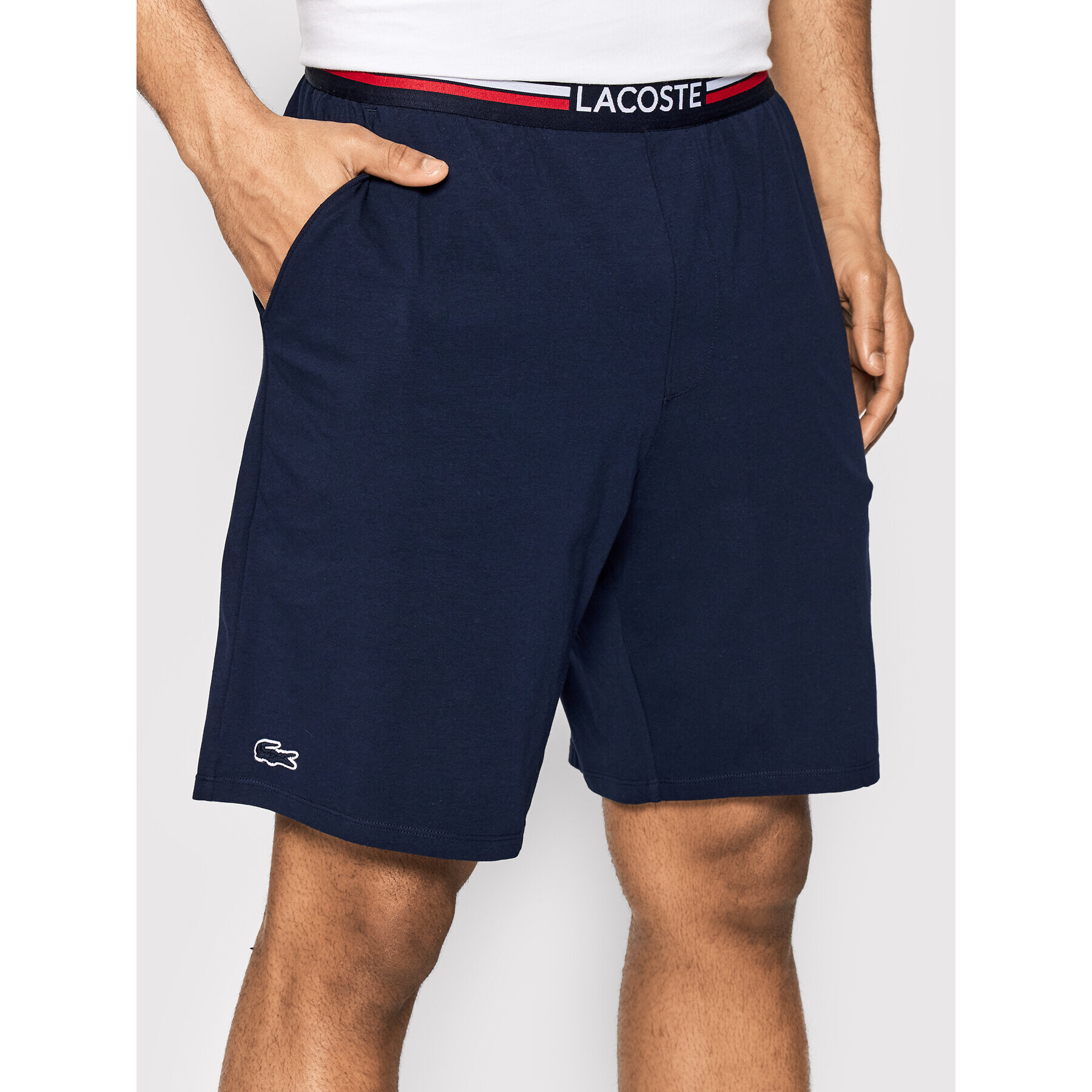 Lacoste Спортни шорти GH3448 Тъмносин Regular Fit - Pepit.bg