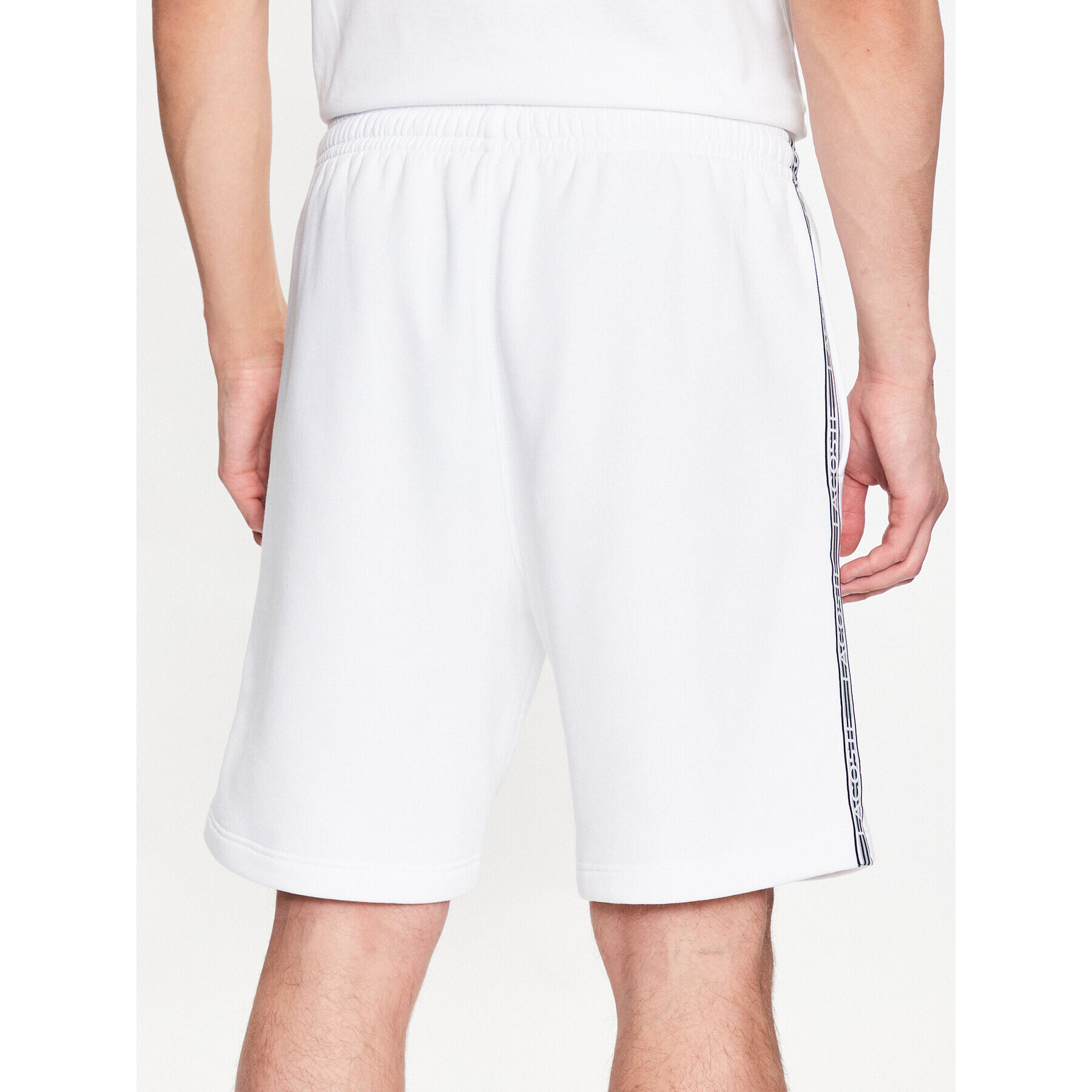 Lacoste Спортни шорти GH5074 Бял Regular Fit - Pepit.bg