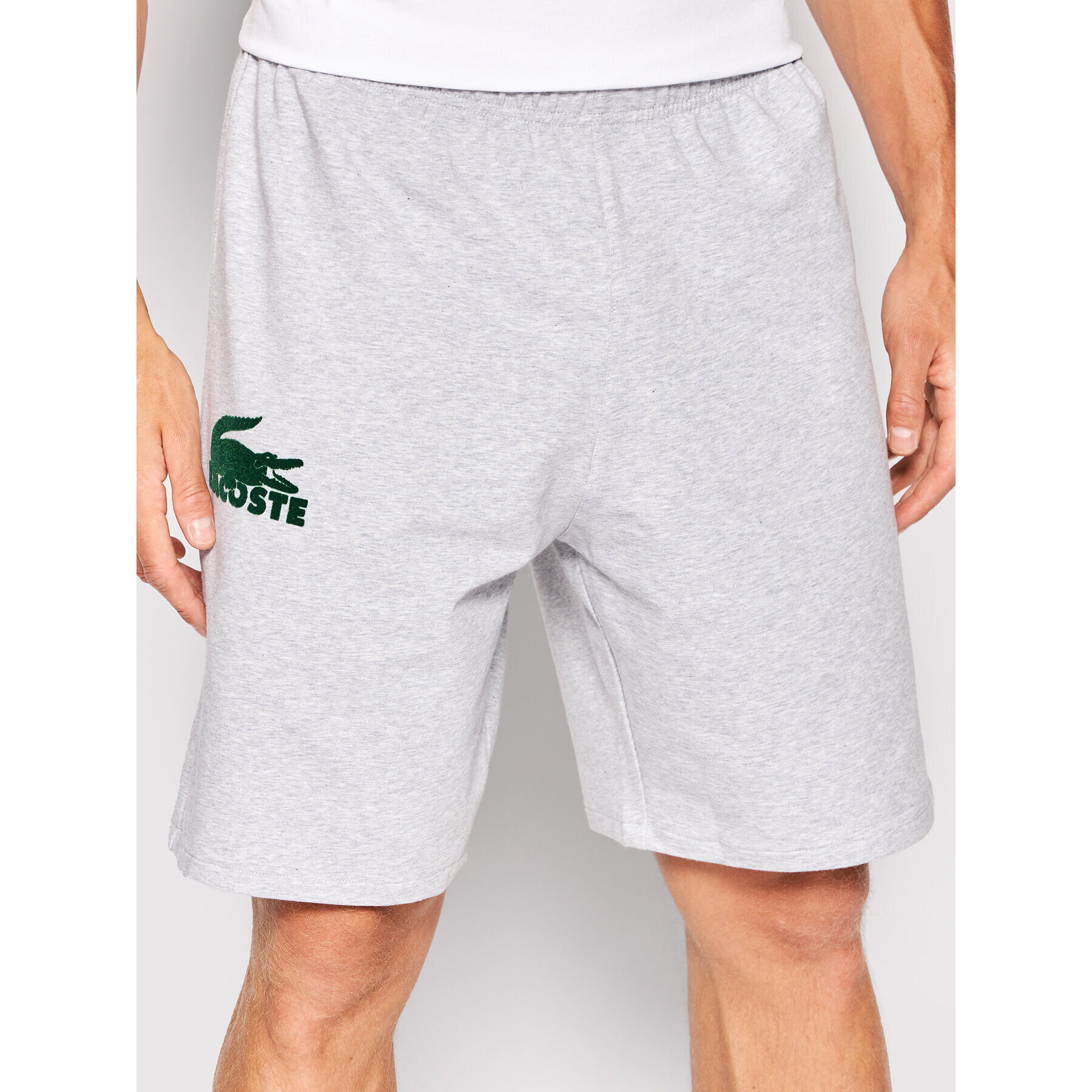 Lacoste Спортни шорти GH5421 Сив Regular Fit - Pepit.bg