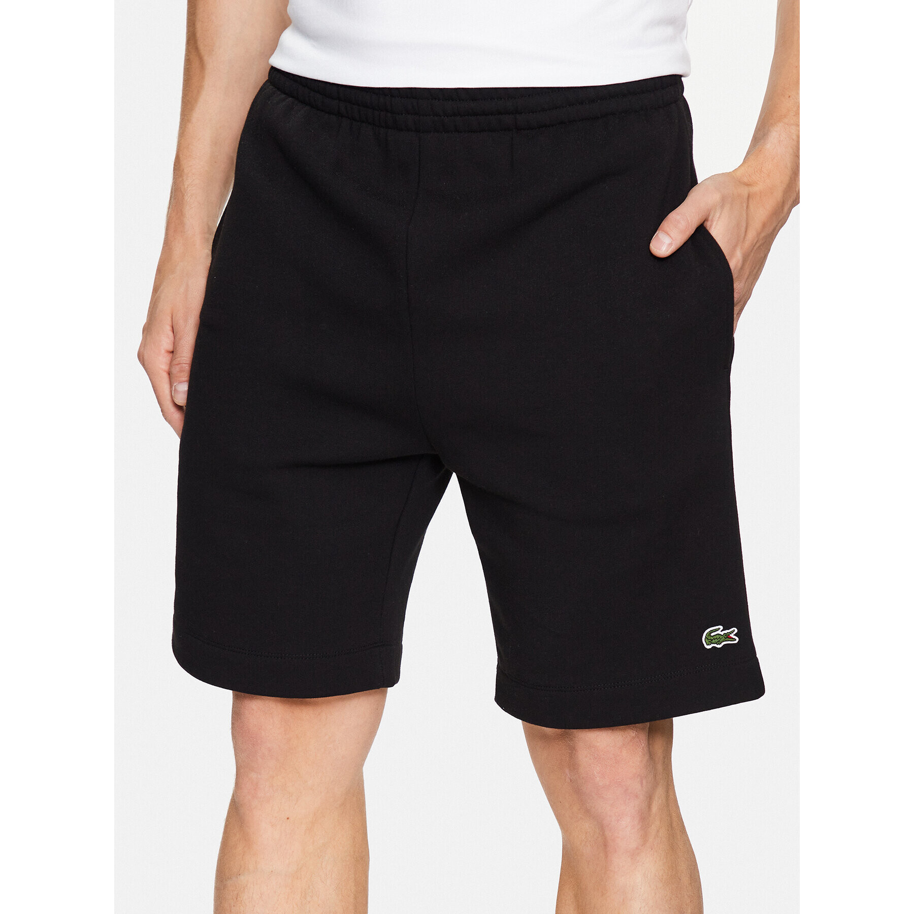 Lacoste Спортни шорти GH9627 Черен Regular Fit - Pepit.bg