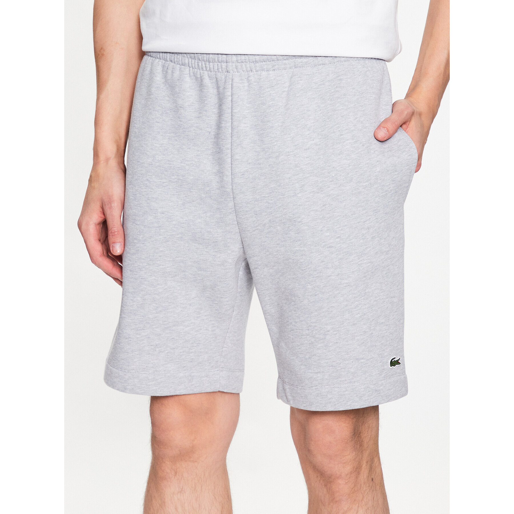 Lacoste Спортни шорти GH9627 Сив Regular Fit - Pepit.bg