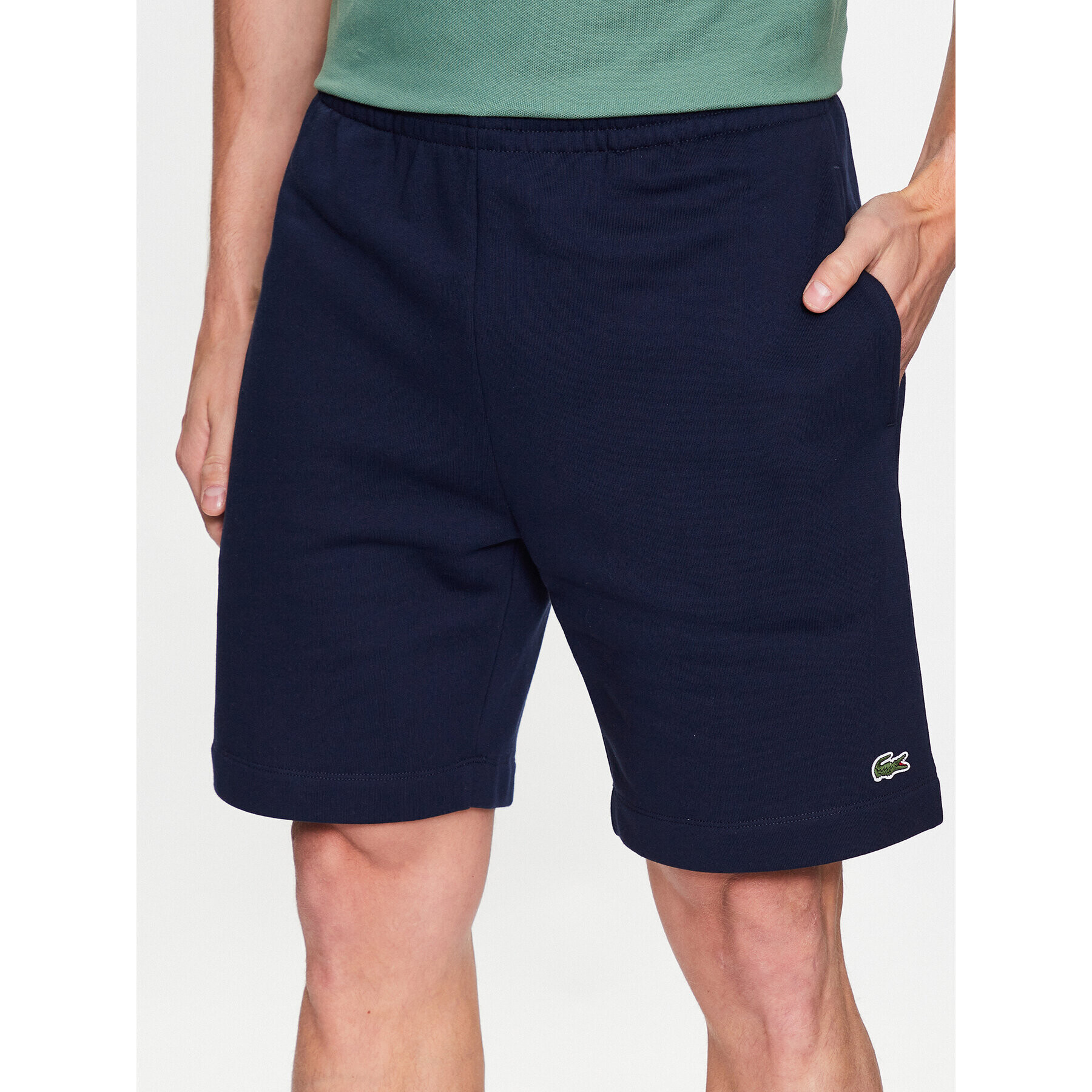 Lacoste Спортни шорти GH9627 Тъмносин Regular Fit - Pepit.bg