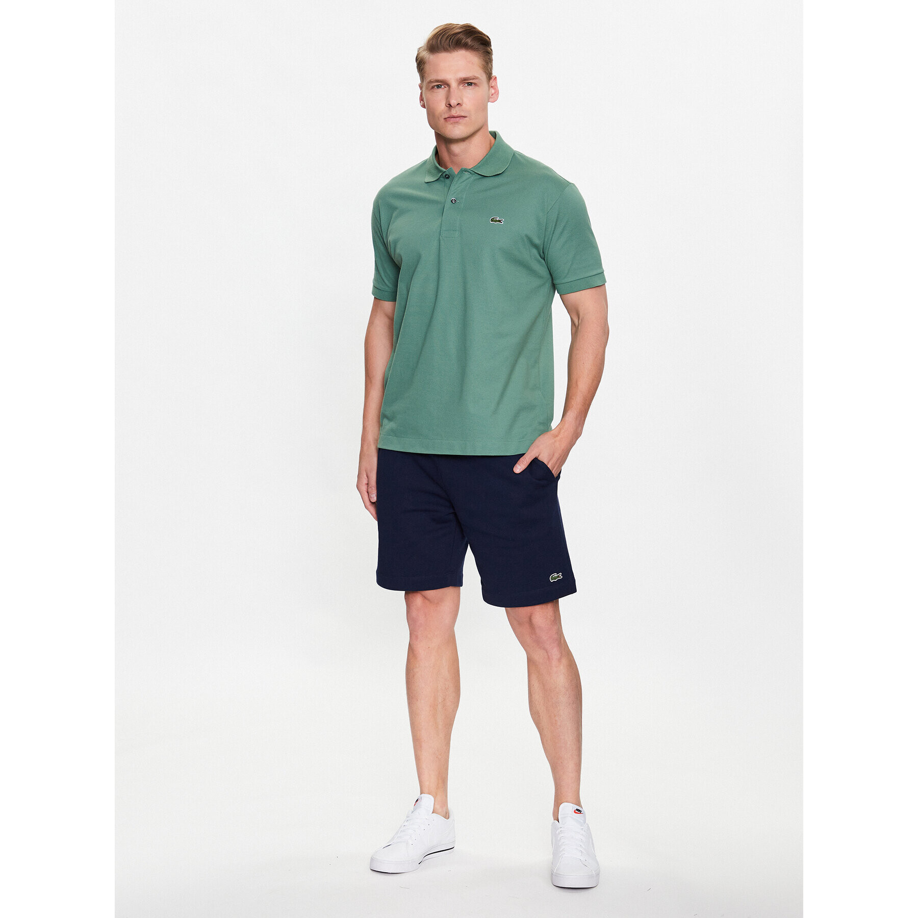 Lacoste Спортни шорти GH9627 Тъмносин Regular Fit - Pepit.bg