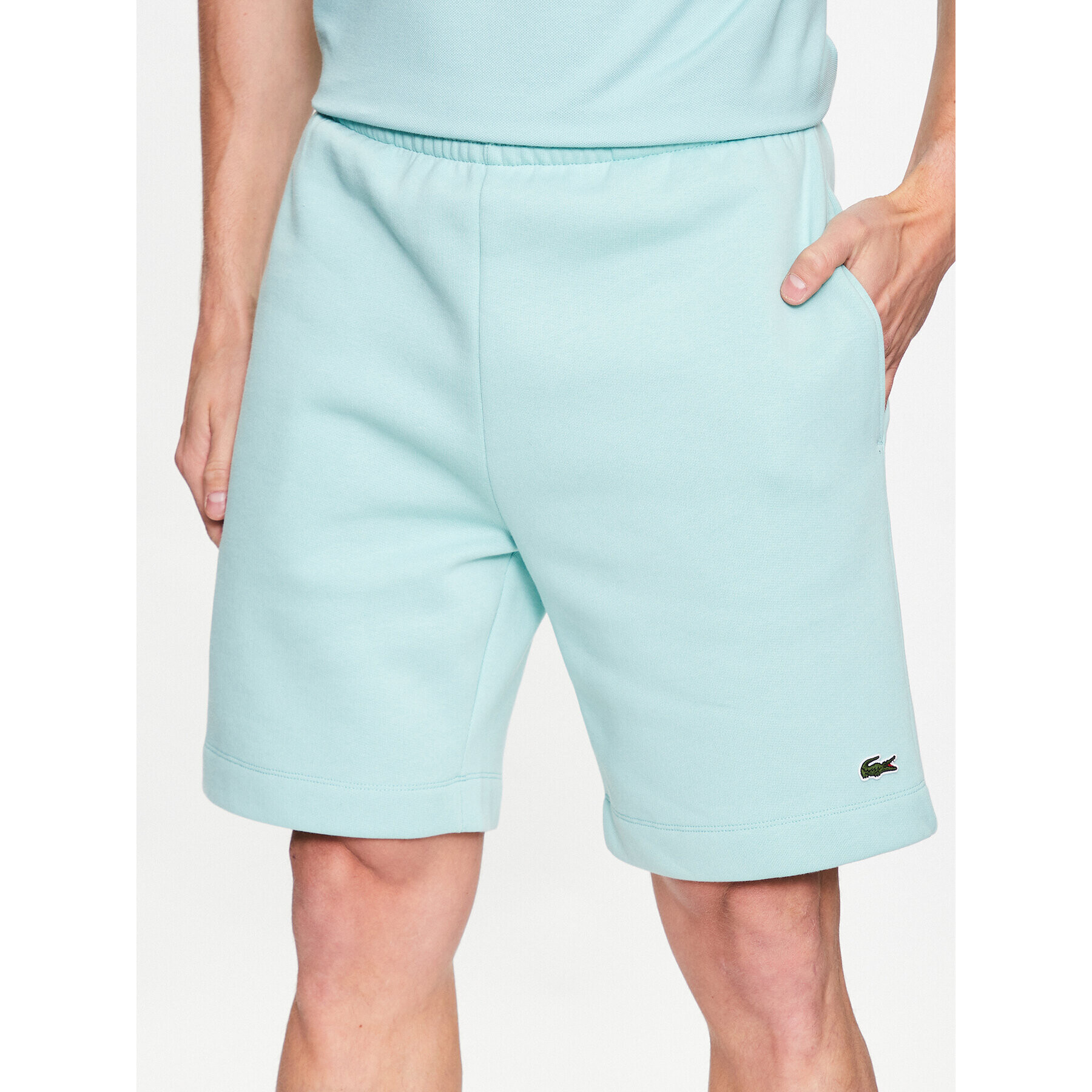 Lacoste Спортни шорти GH9627 Зелен Regular Fit - Pepit.bg