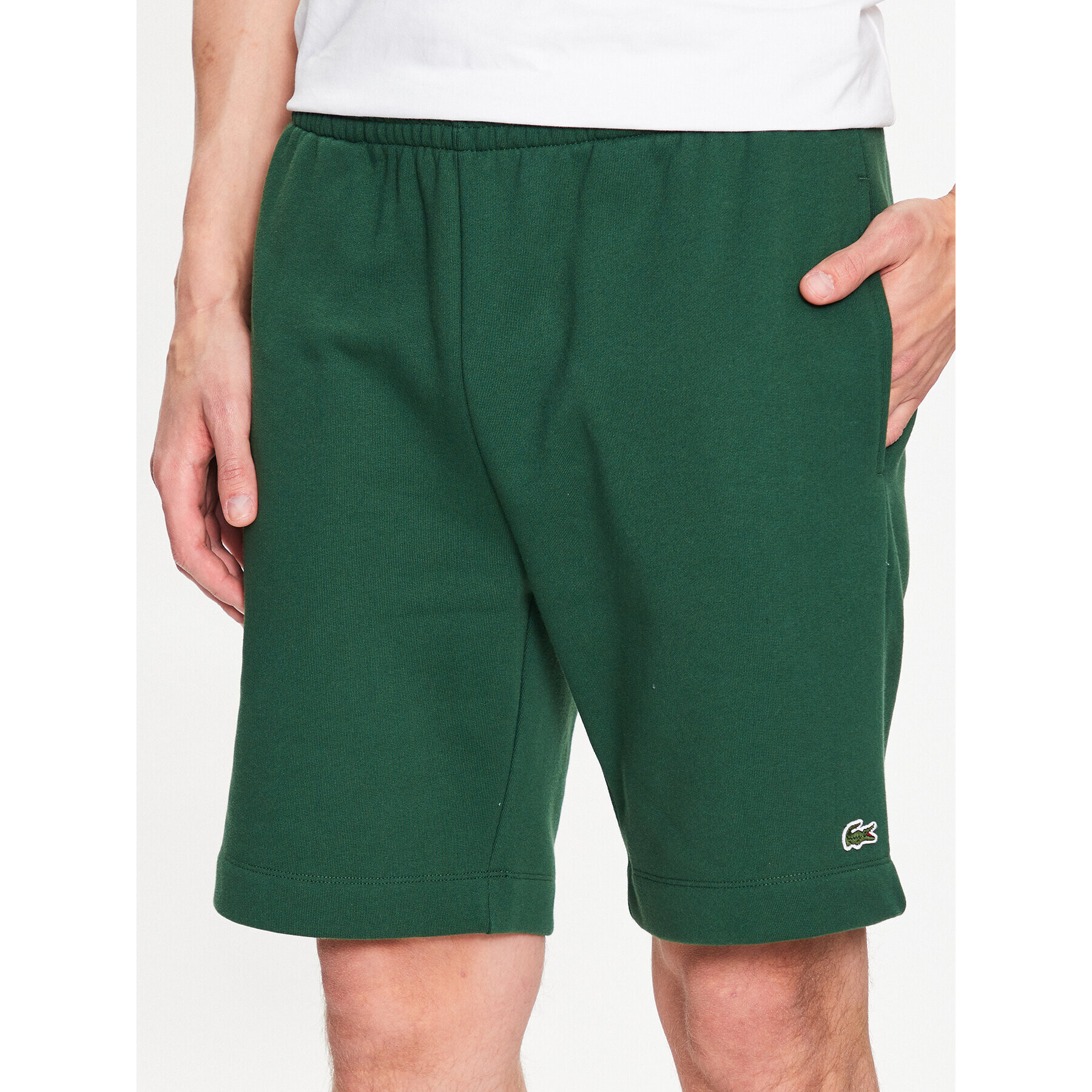 Lacoste Спортни шорти GH9627 Зелен Regular Fit - Pepit.bg