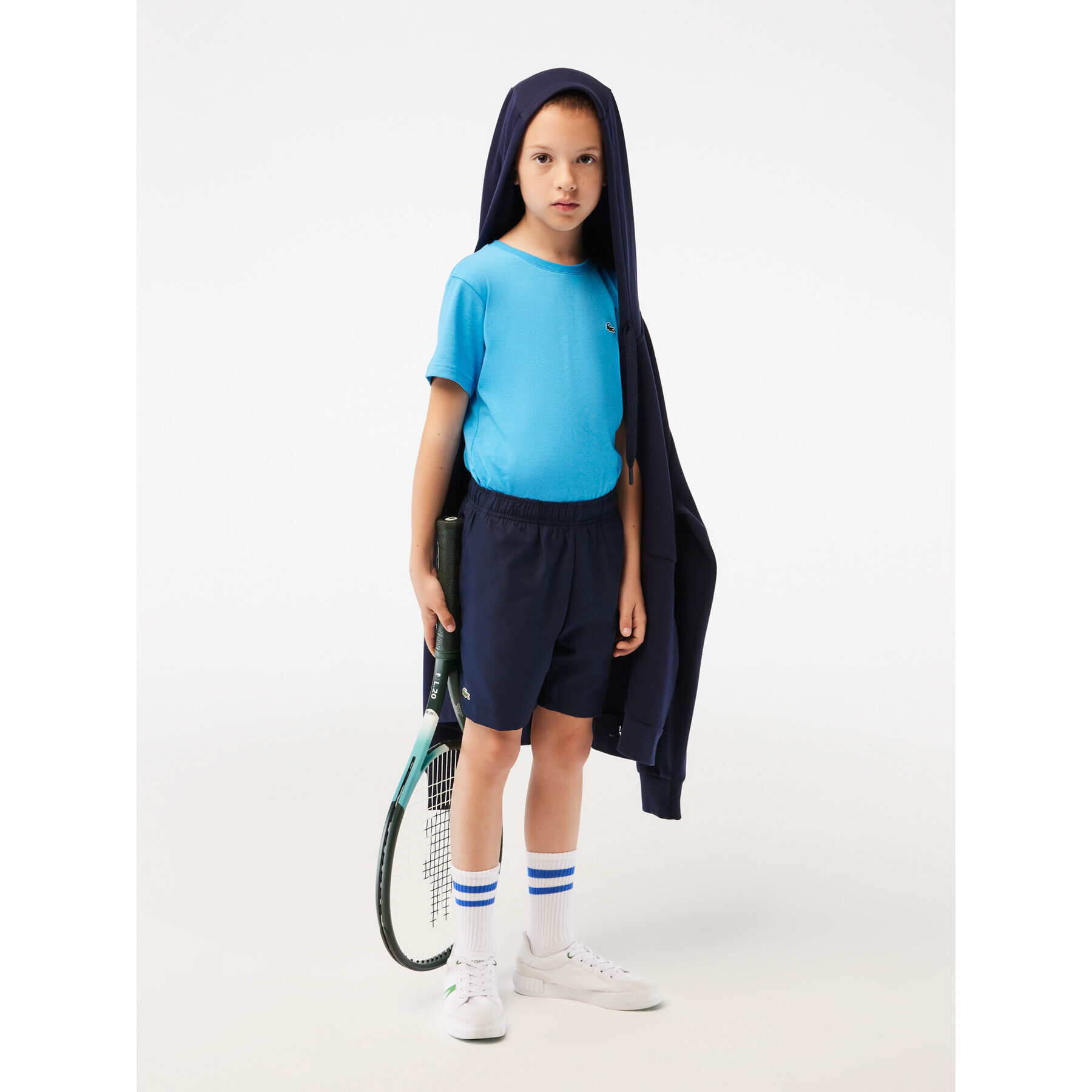 Lacoste Спортни шорти GJ9820 Тъмносин Regular Fit - Pepit.bg