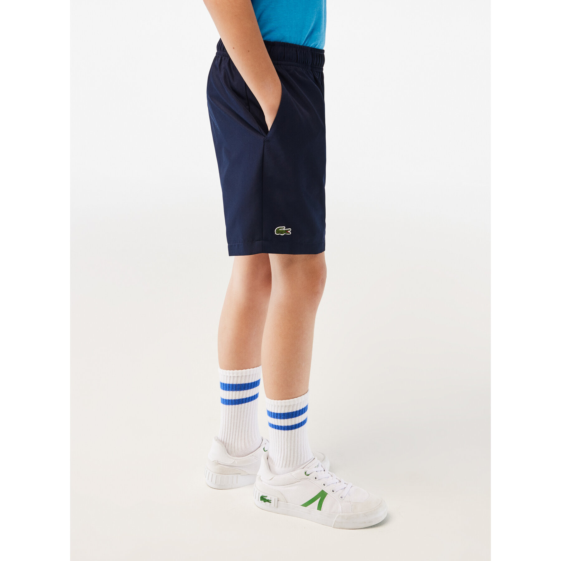 Lacoste Спортни шорти GJ9820 Тъмносин Regular Fit - Pepit.bg