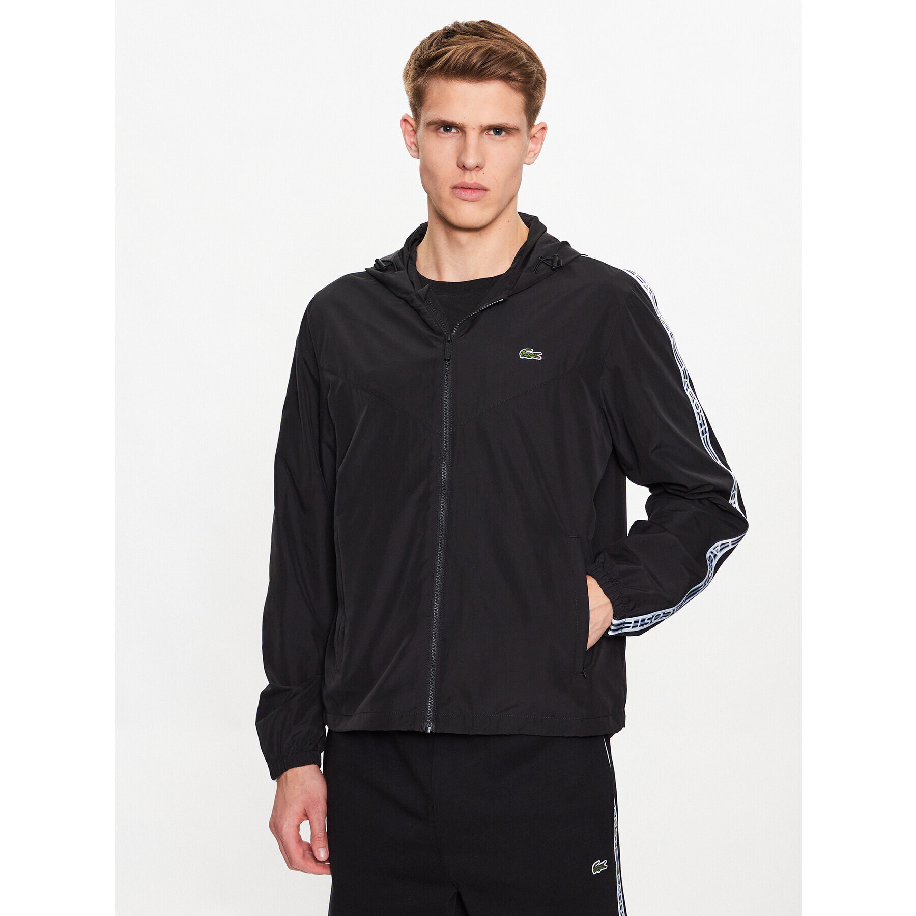 Lacoste Суитшърт BH5380 Черен Regular Fit - Pepit.bg