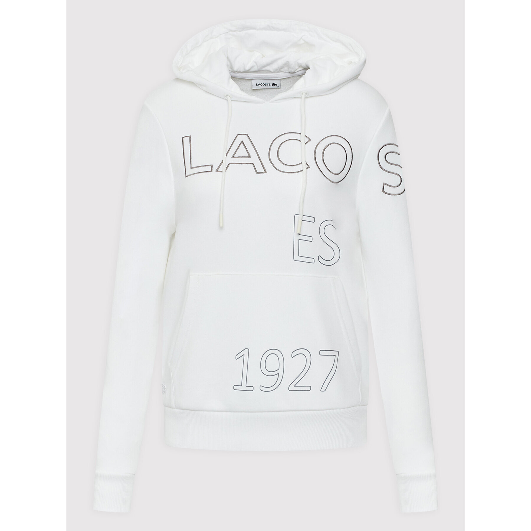 Lacoste Суитшърт SF0205 Бял Regular Fit - Pepit.bg