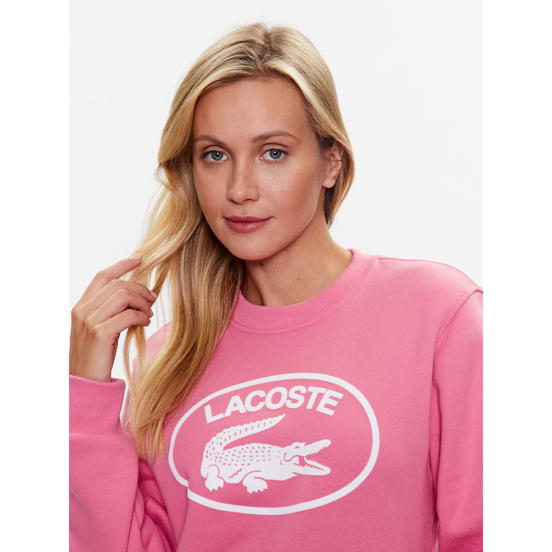 Lacoste Суитшърт SF0342 Розов Regular Fit - Pepit.bg