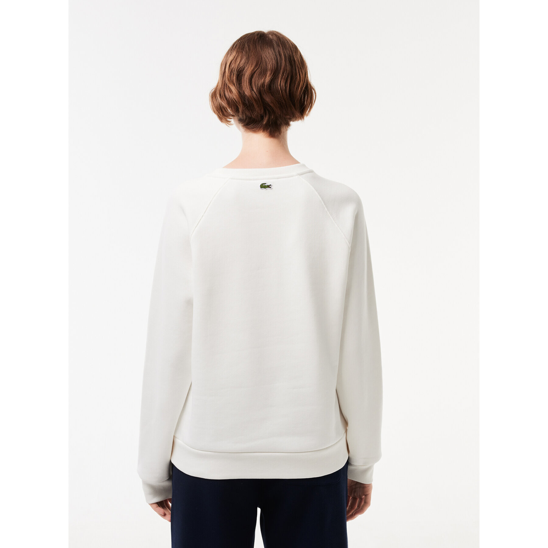 Lacoste Суитшърт SF0852 Екрю Relaxed Fit - Pepit.bg