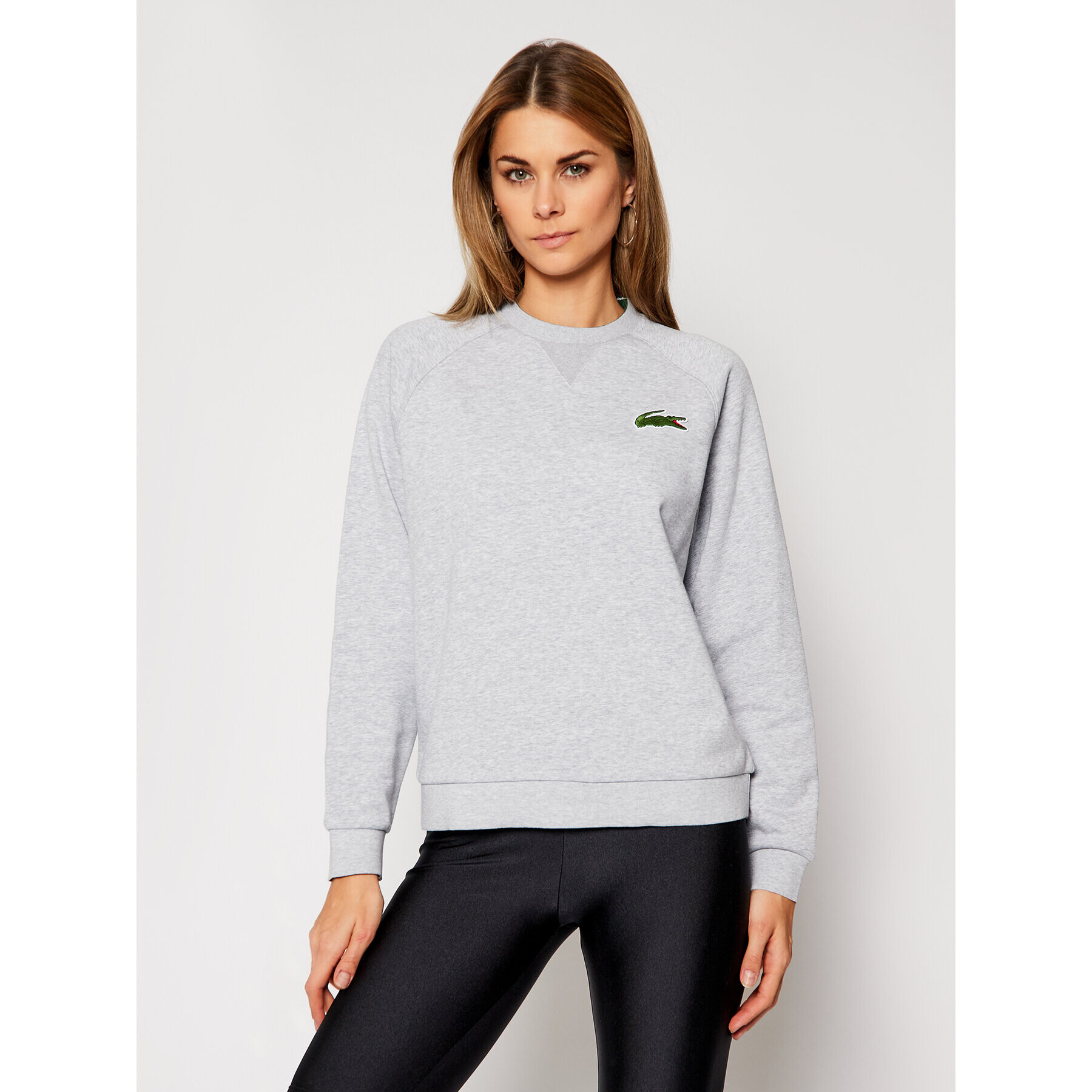 Lacoste Суитшърт SF2400 Сив Classic Fit - Pepit.bg