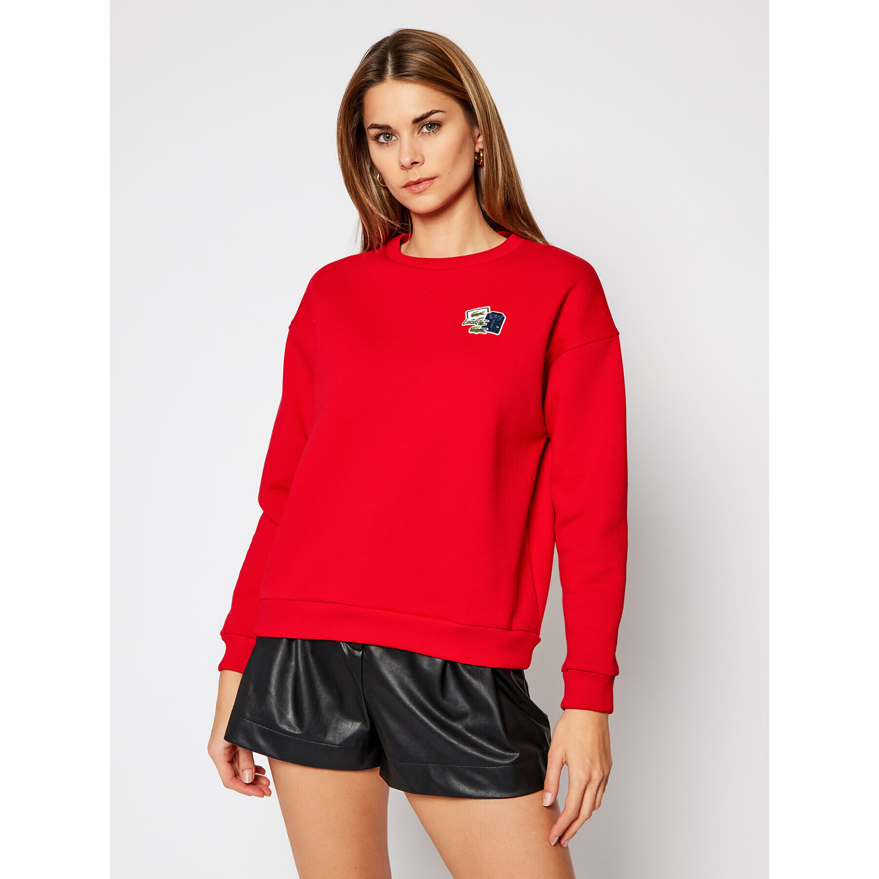 Lacoste Суитшърт SF6501 Червен Regular Fit - Pepit.bg