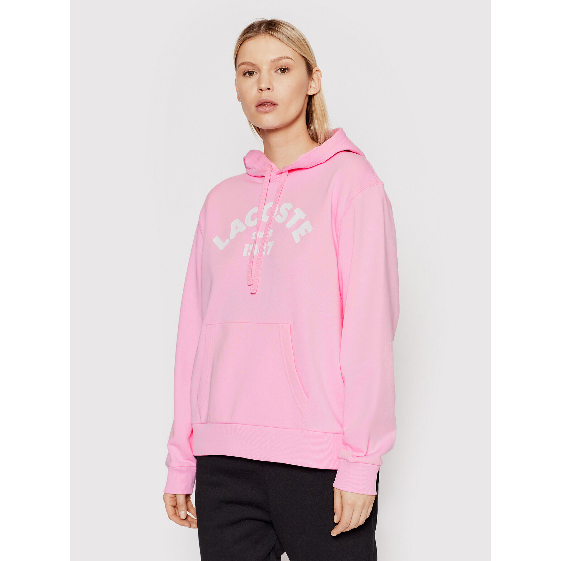 Lacoste Суитшърт SF7981 Розов Regular Fit - Pepit.bg